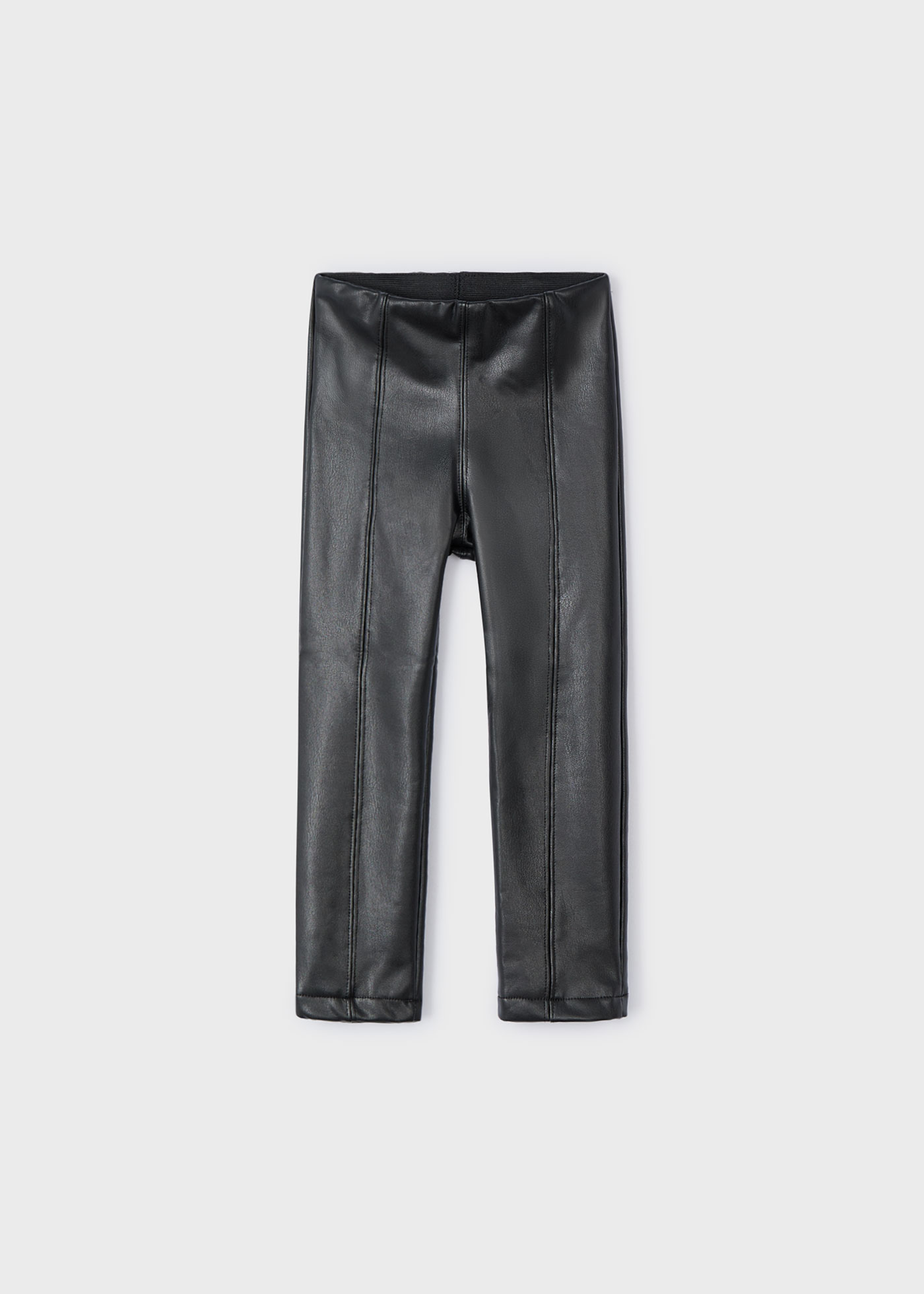 Legginsy dziewczęce z imitacji skóry