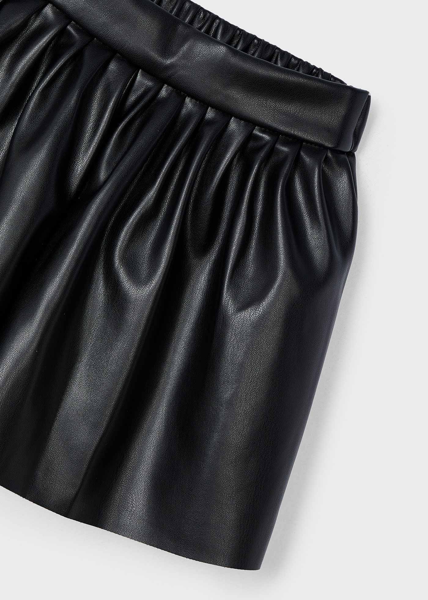 Girl Faux Leather Shorts