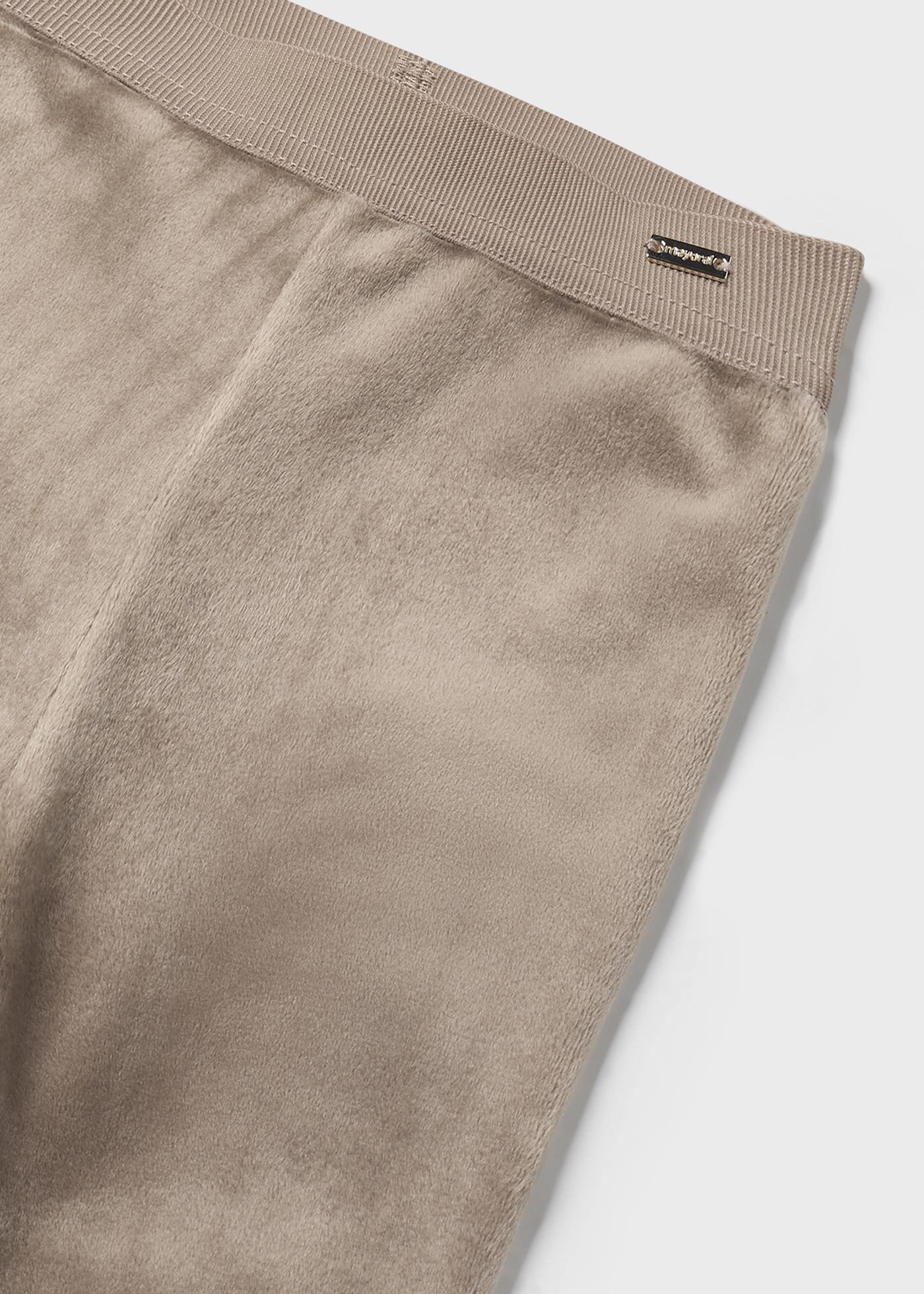 Aksamitne legginsy niemowlęce basic