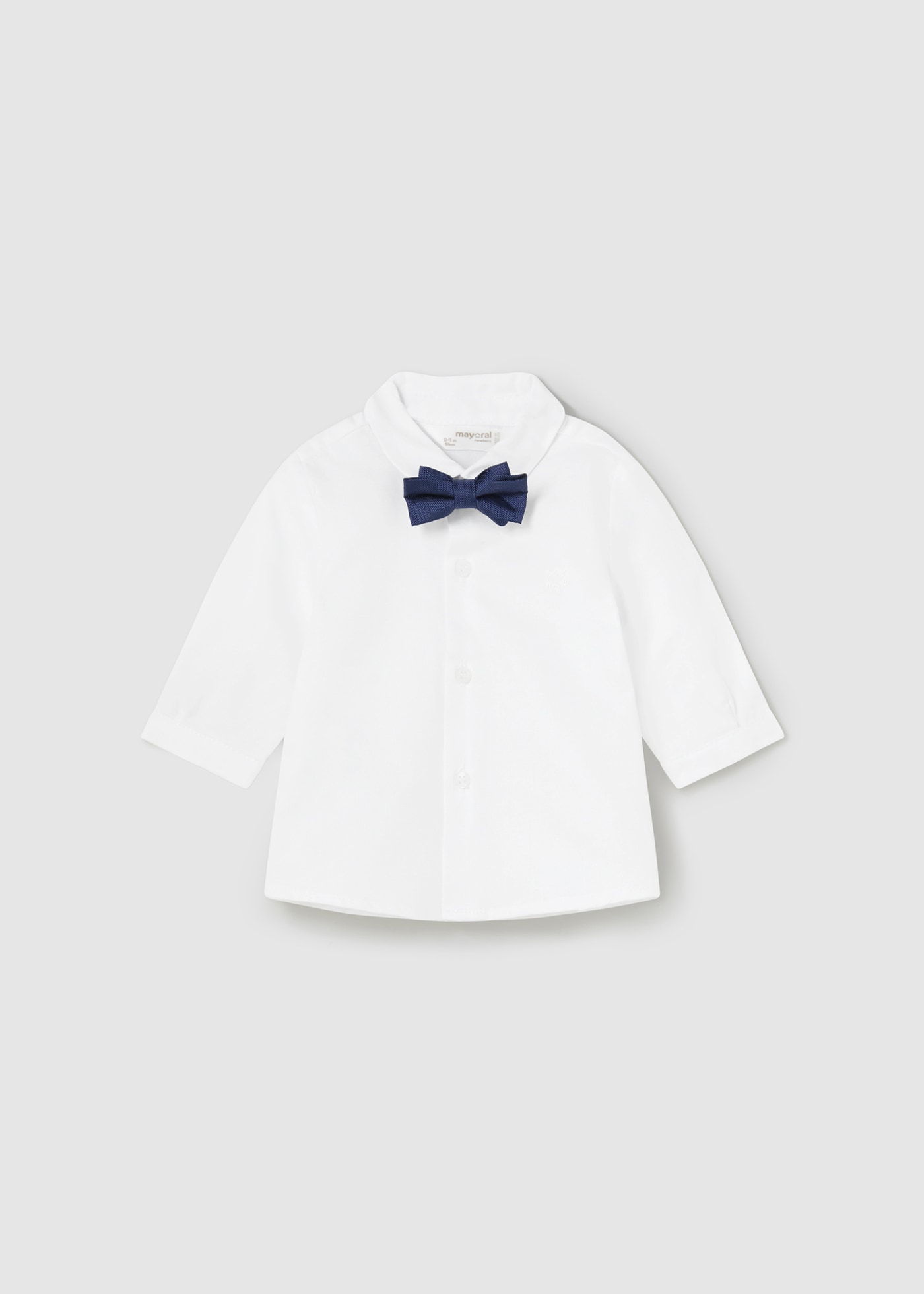 Newborn Boy Shirt with Bow Tie