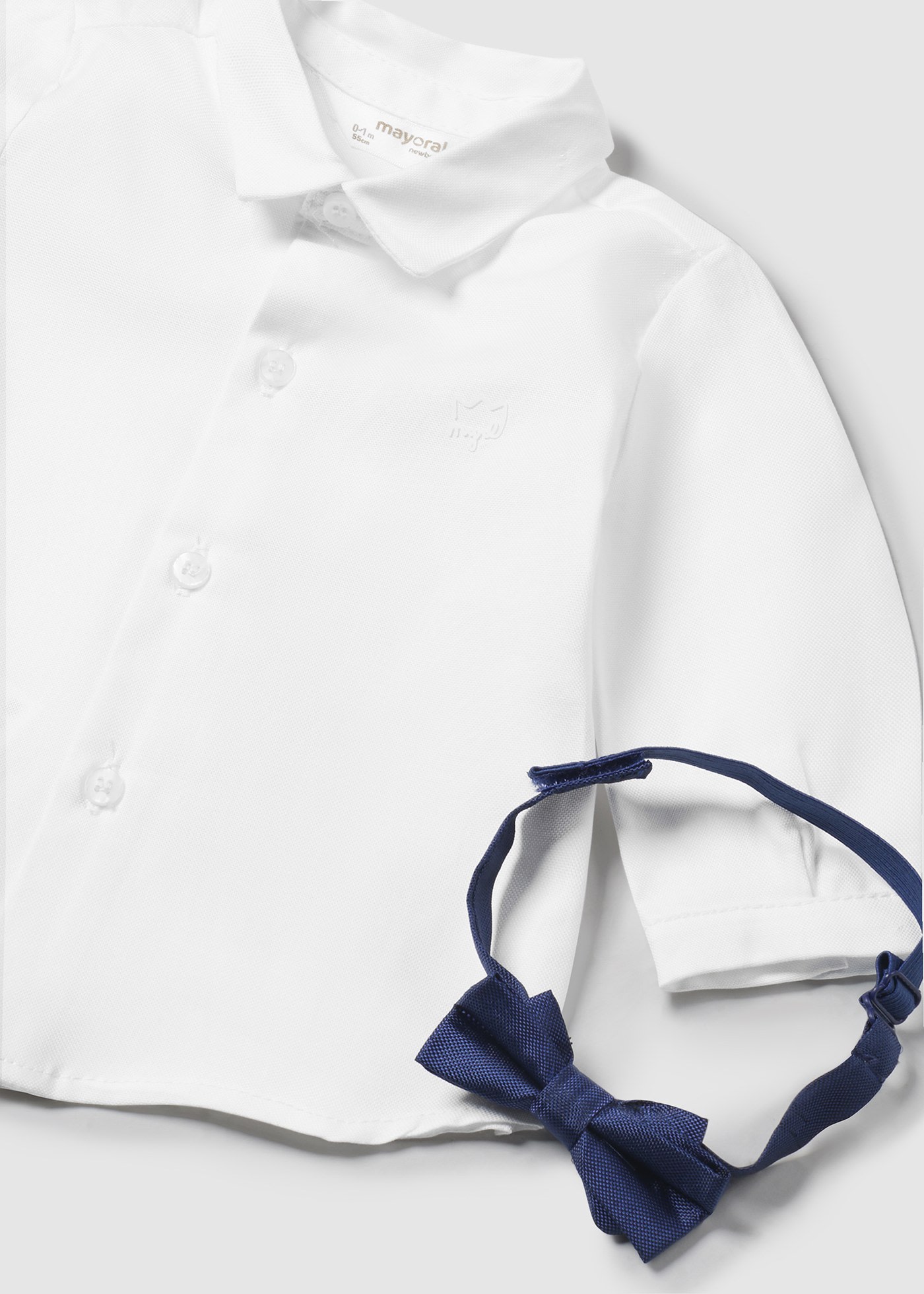 Newborn Boy Shirt with Bow Tie