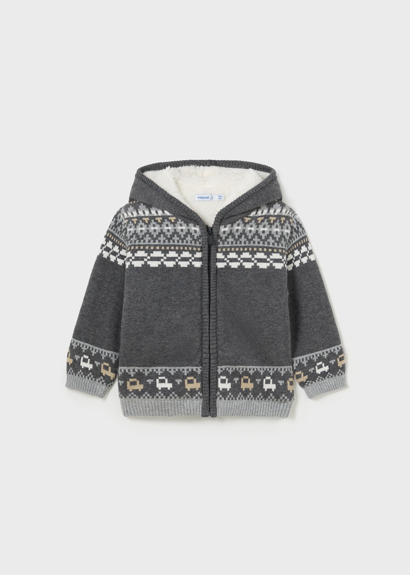 Suéter tricot forrado bebé