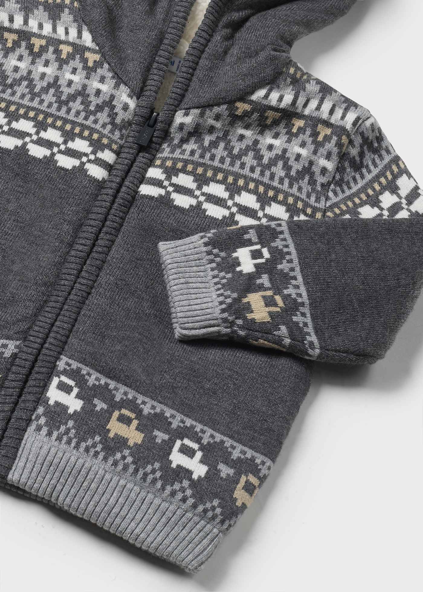 Suéter tricot forrado bebé
