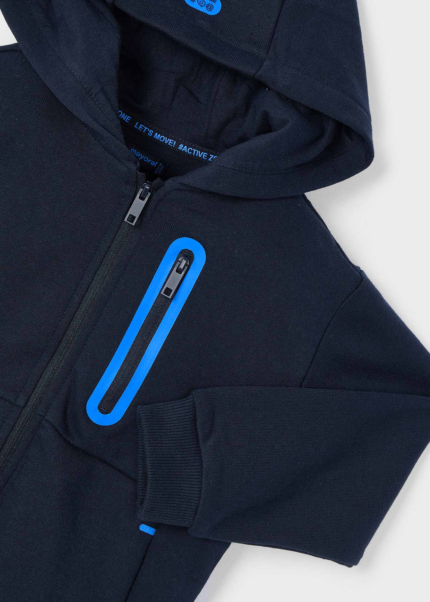 Sudadera cremallera contraste  niño