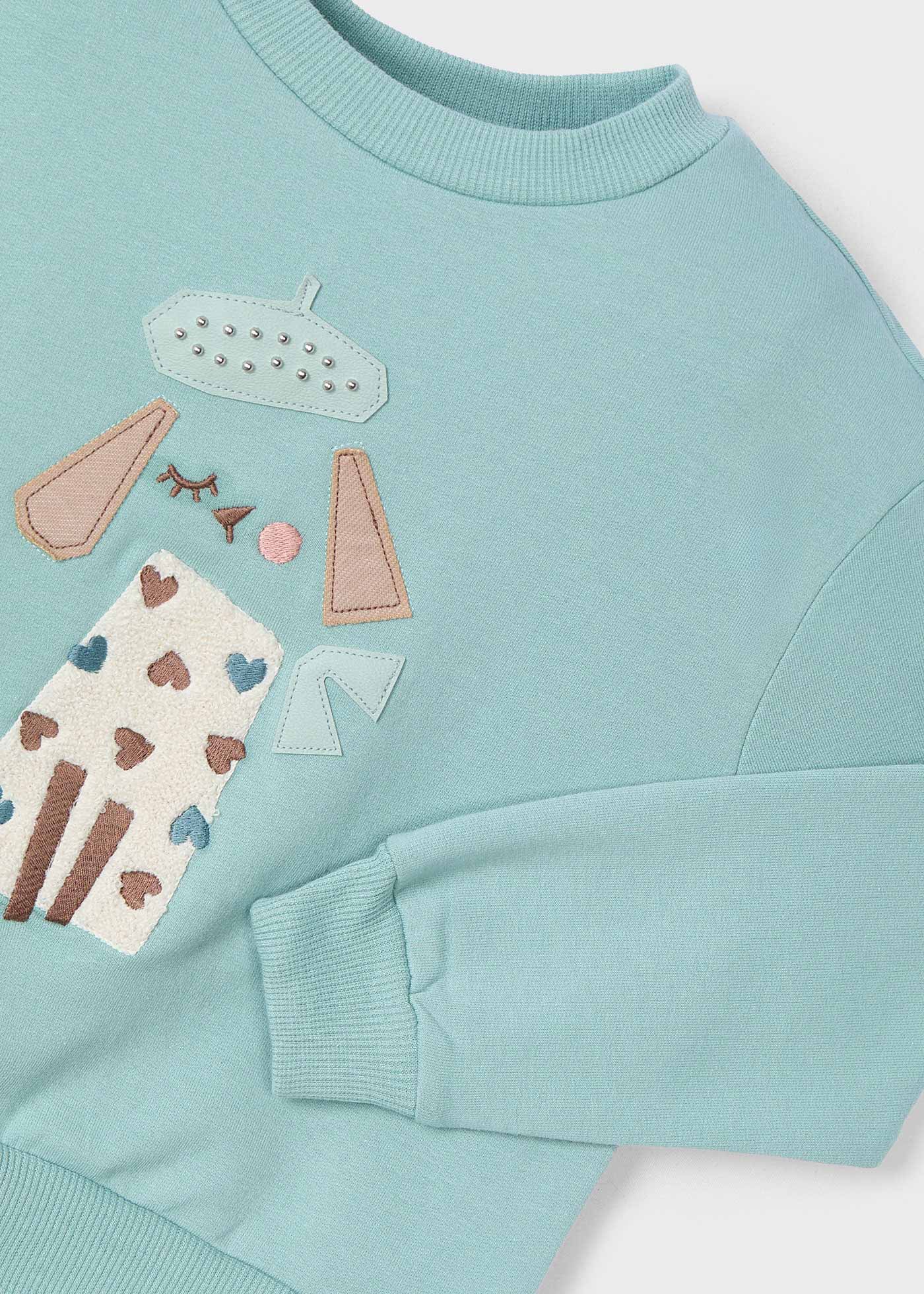 Girl Embroidered Sweatshirt