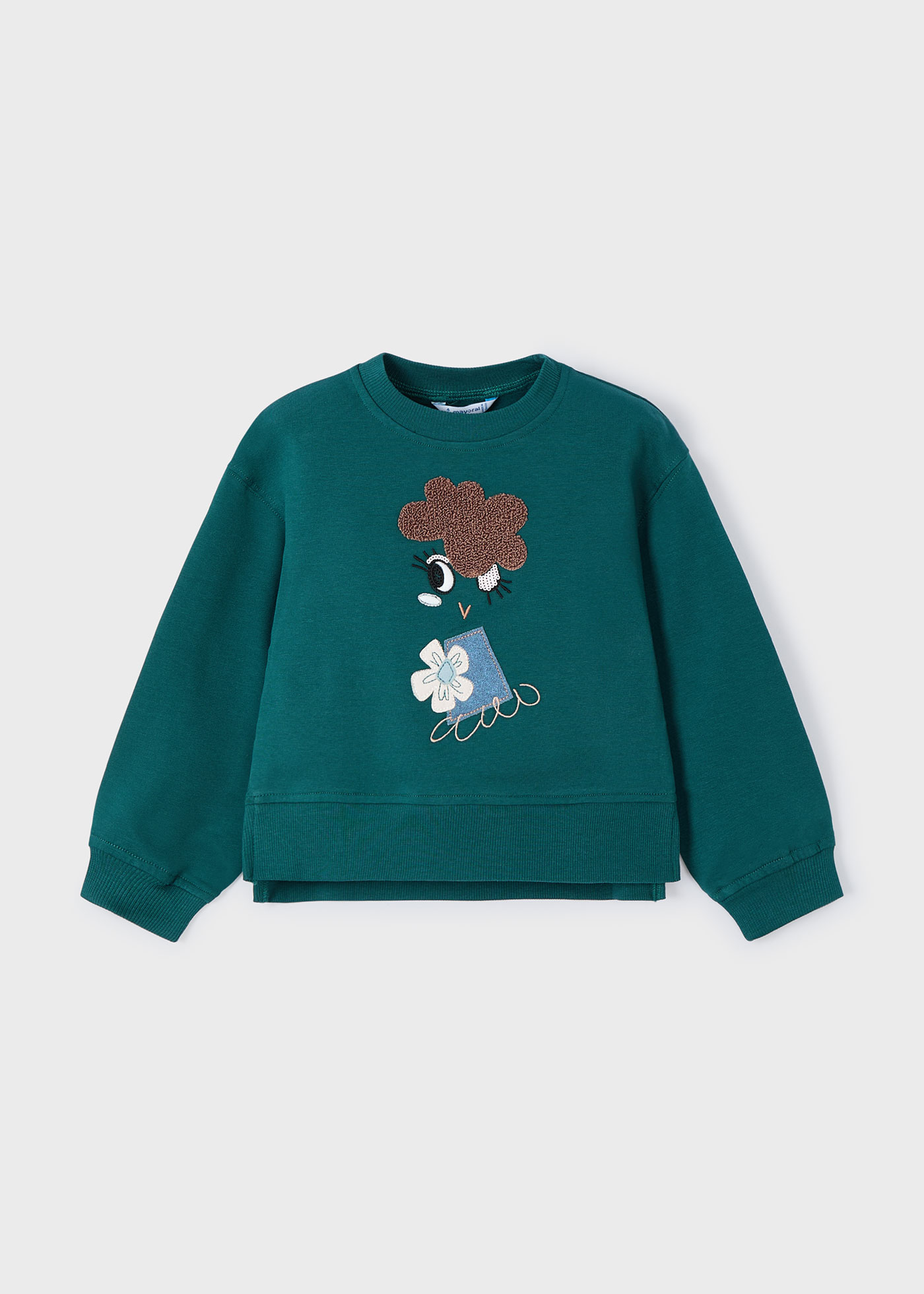 Girl Puffed Sleeve Sweatshirt