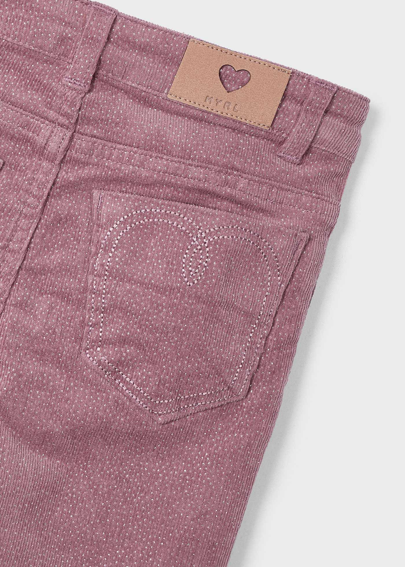 Pantaloni reiat sclipici conici fetita