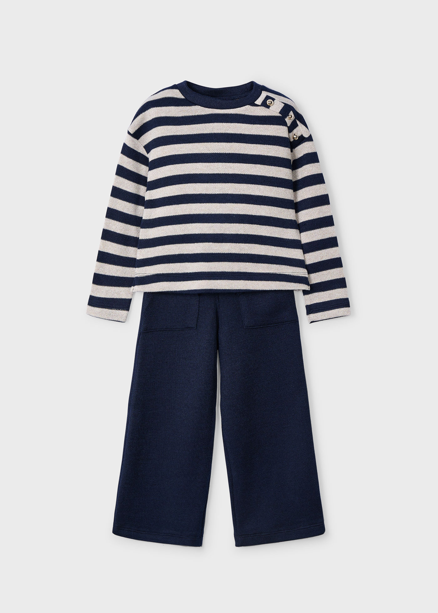 Girl Striped Jumper and Trousers Set