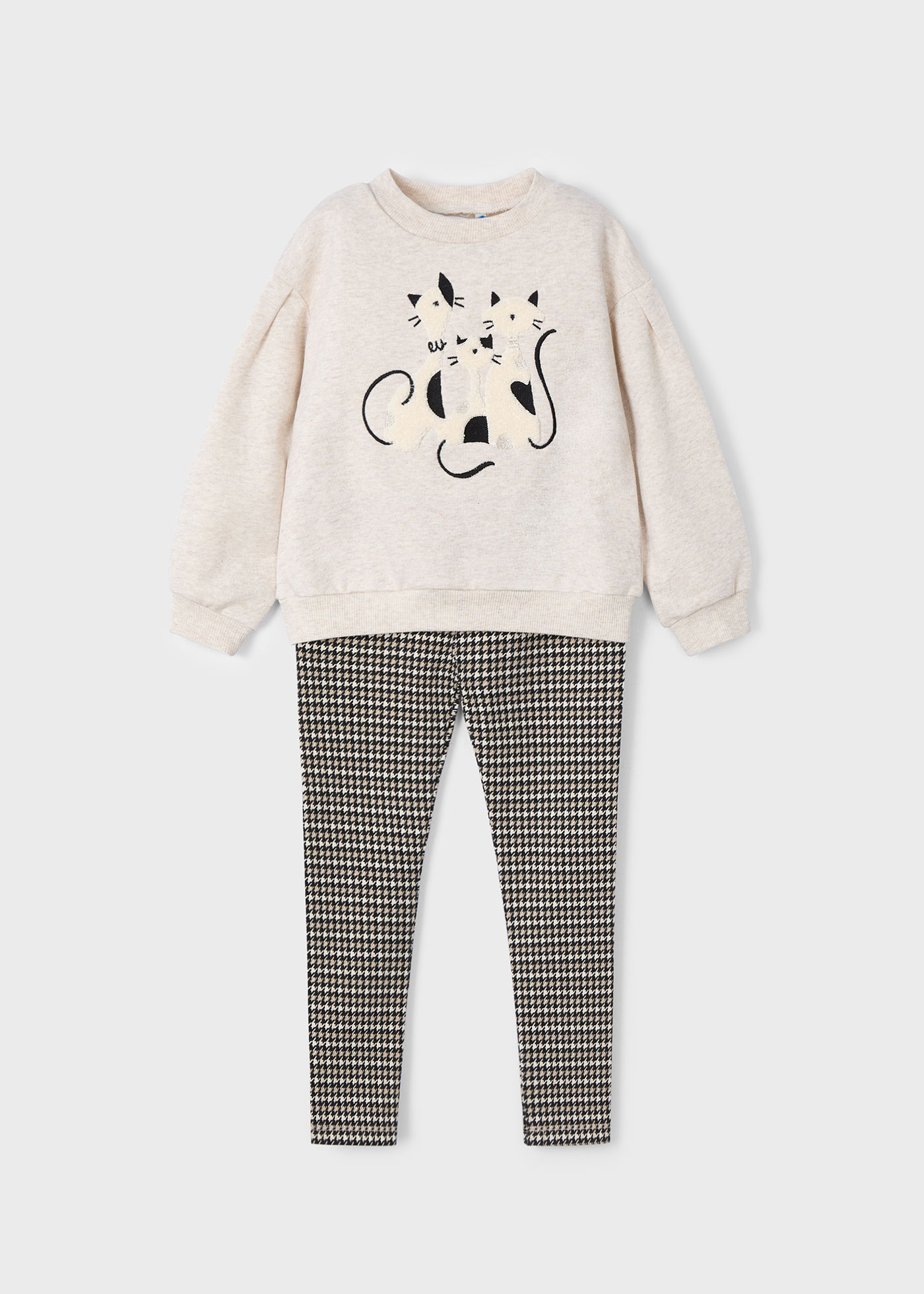 Girl Print Sweatshirt and Leggings Set