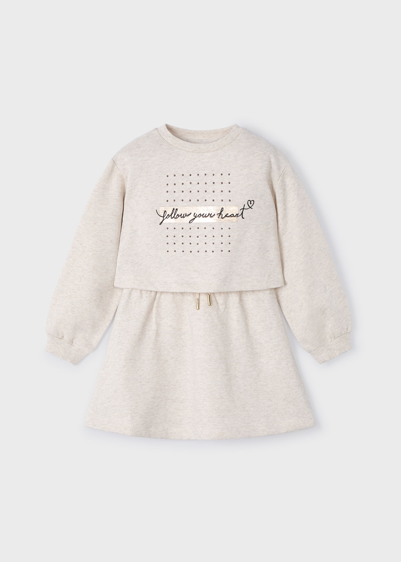 Kleid ärmellos mit Sweatshirt Schriftzug Mädchen