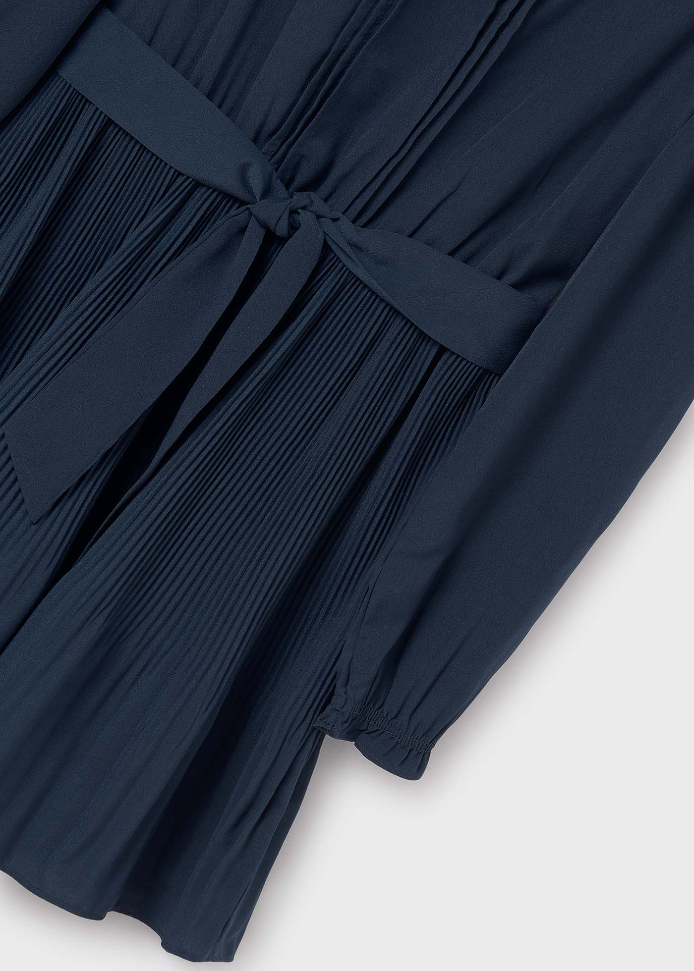 Girl Pleated Crepe Dress