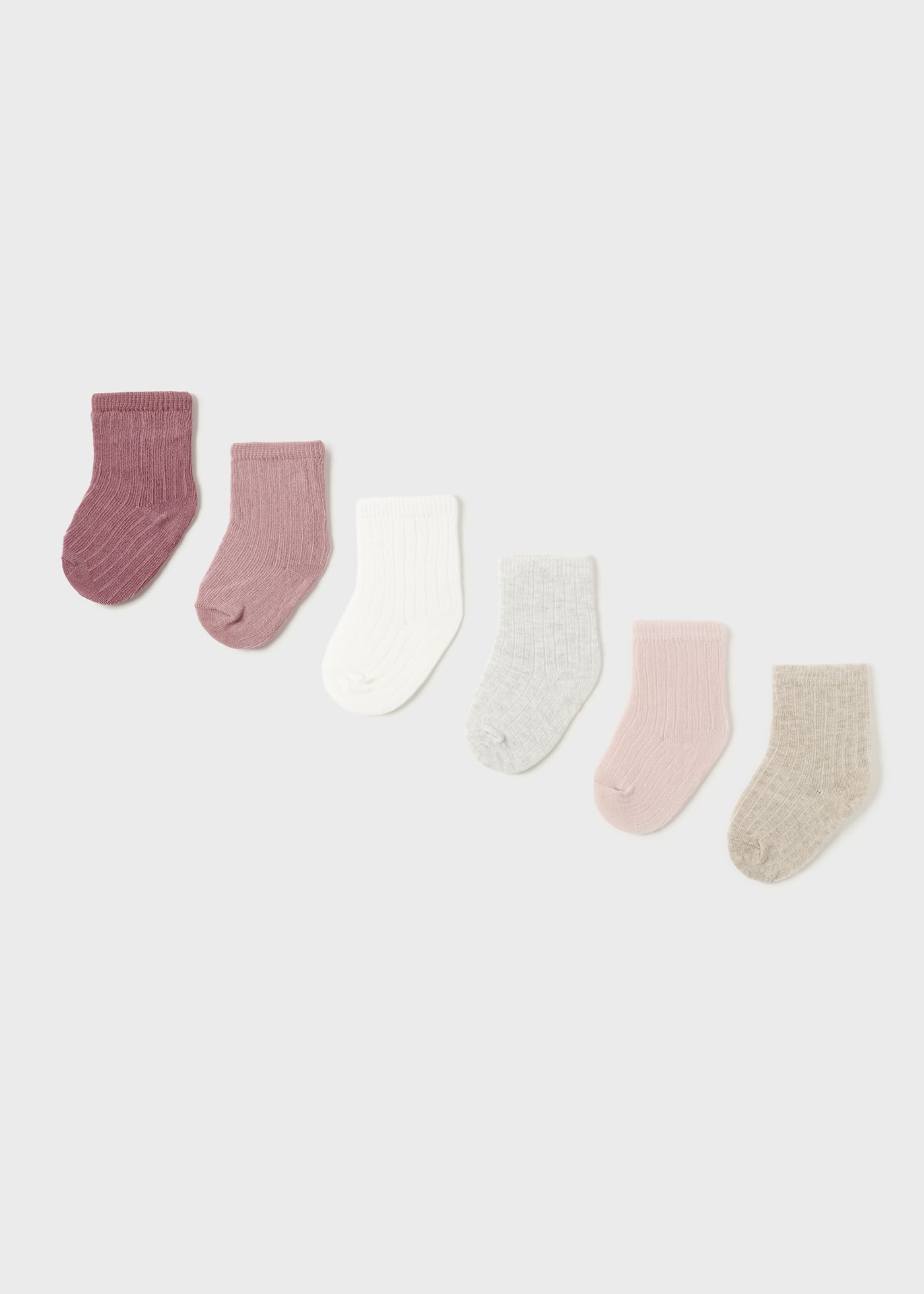 6-er Pack Socken einfarbig Neugeborene Jungen