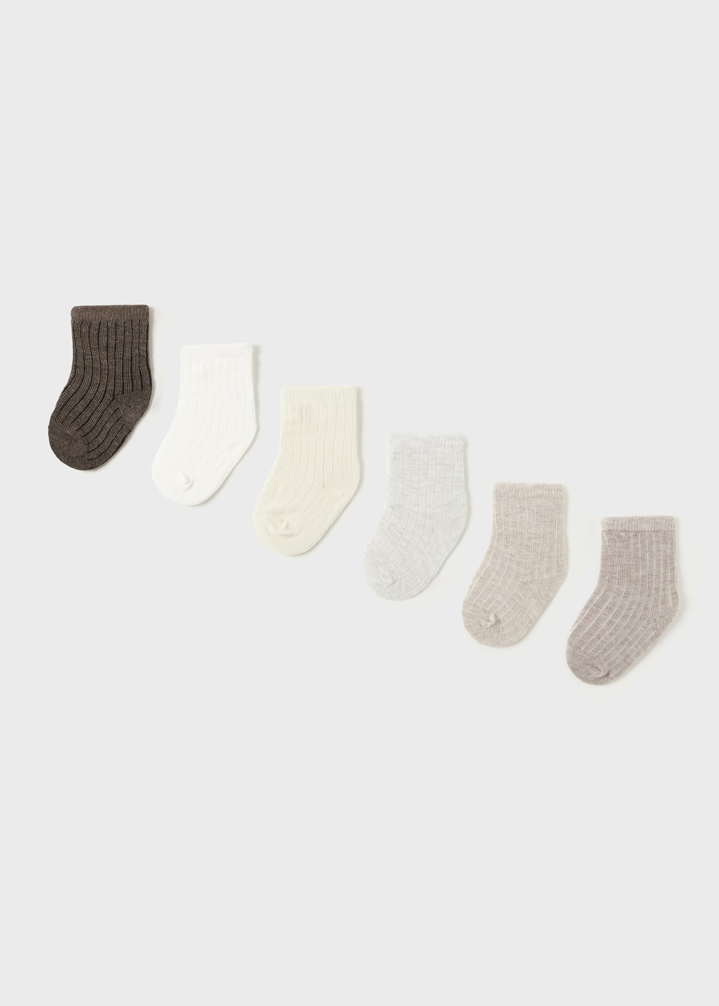 6-er Pack Socken einfarbig Neugeborene Jungen