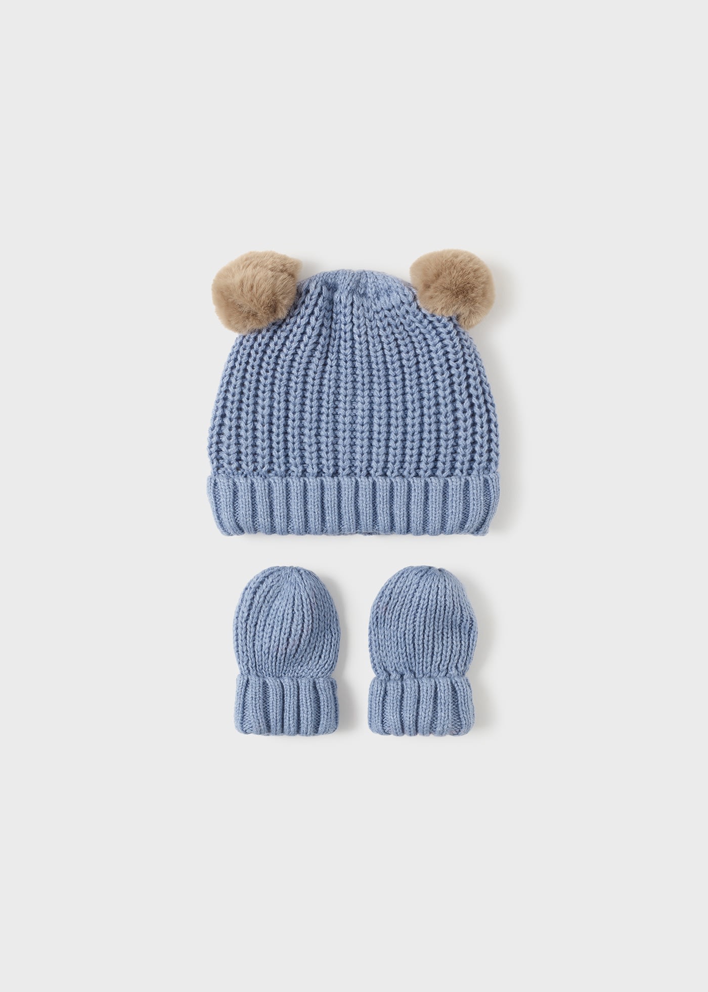 Newborn Tricot Hat and Mittens Set