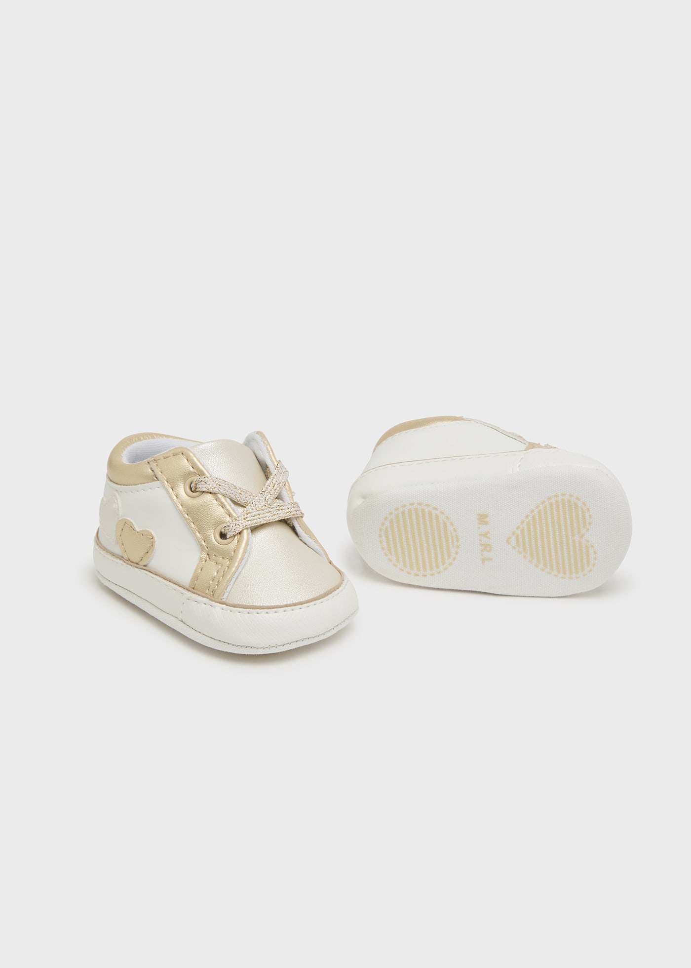 Newborn Girl Glitter Sneakers