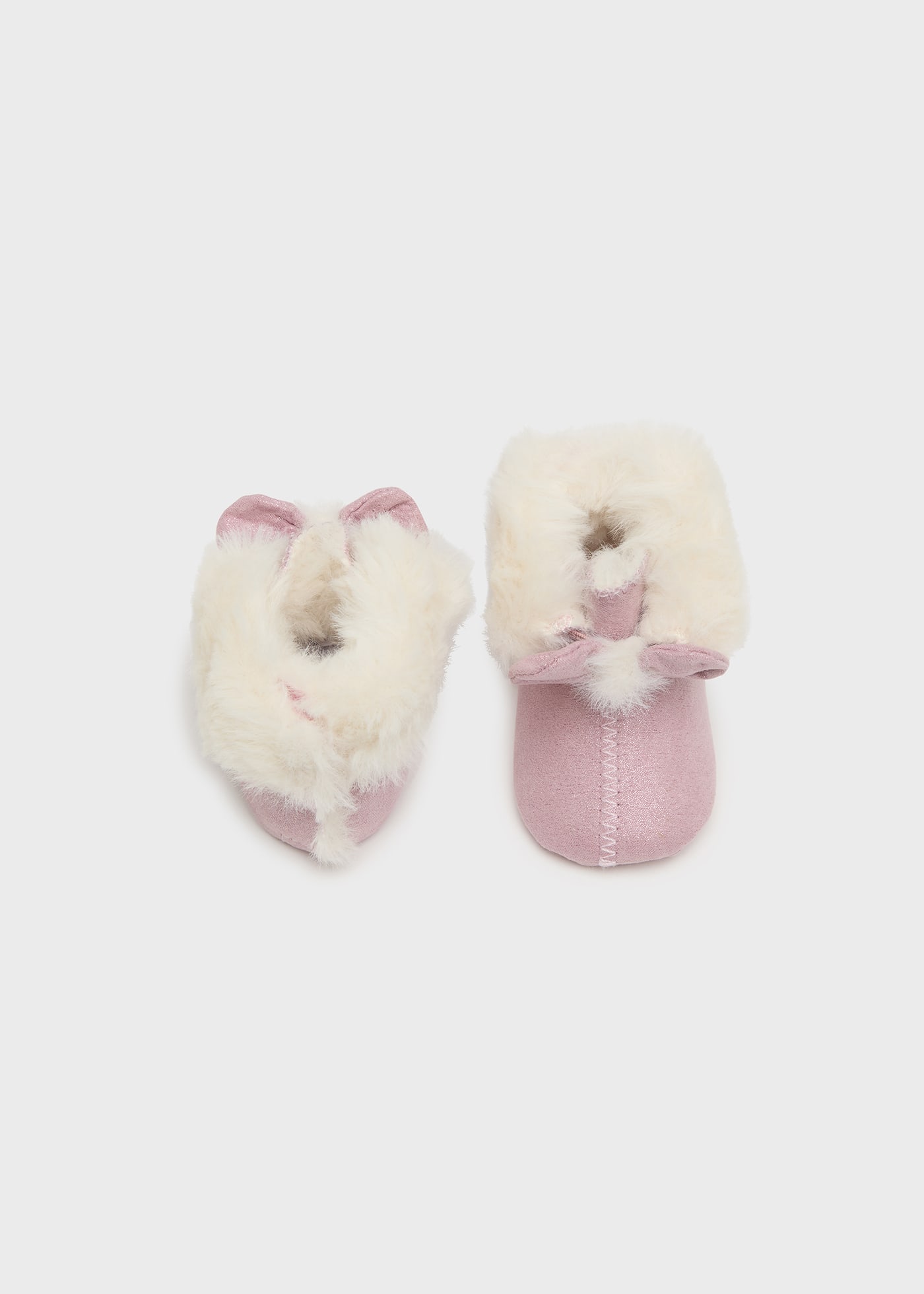 Newborn Girl Fur Ankle Boots