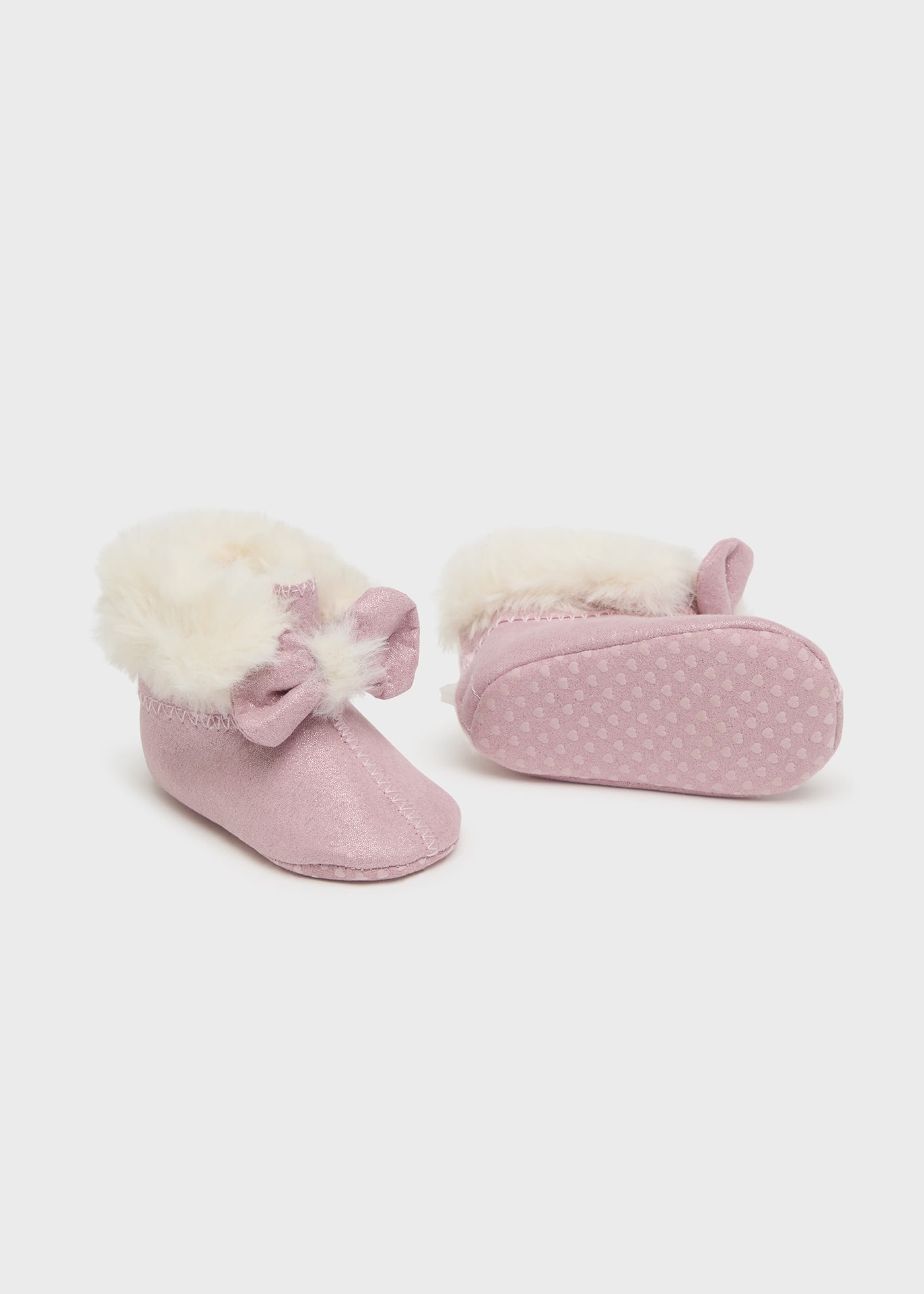 Newborn Girl Fur Ankle Boots