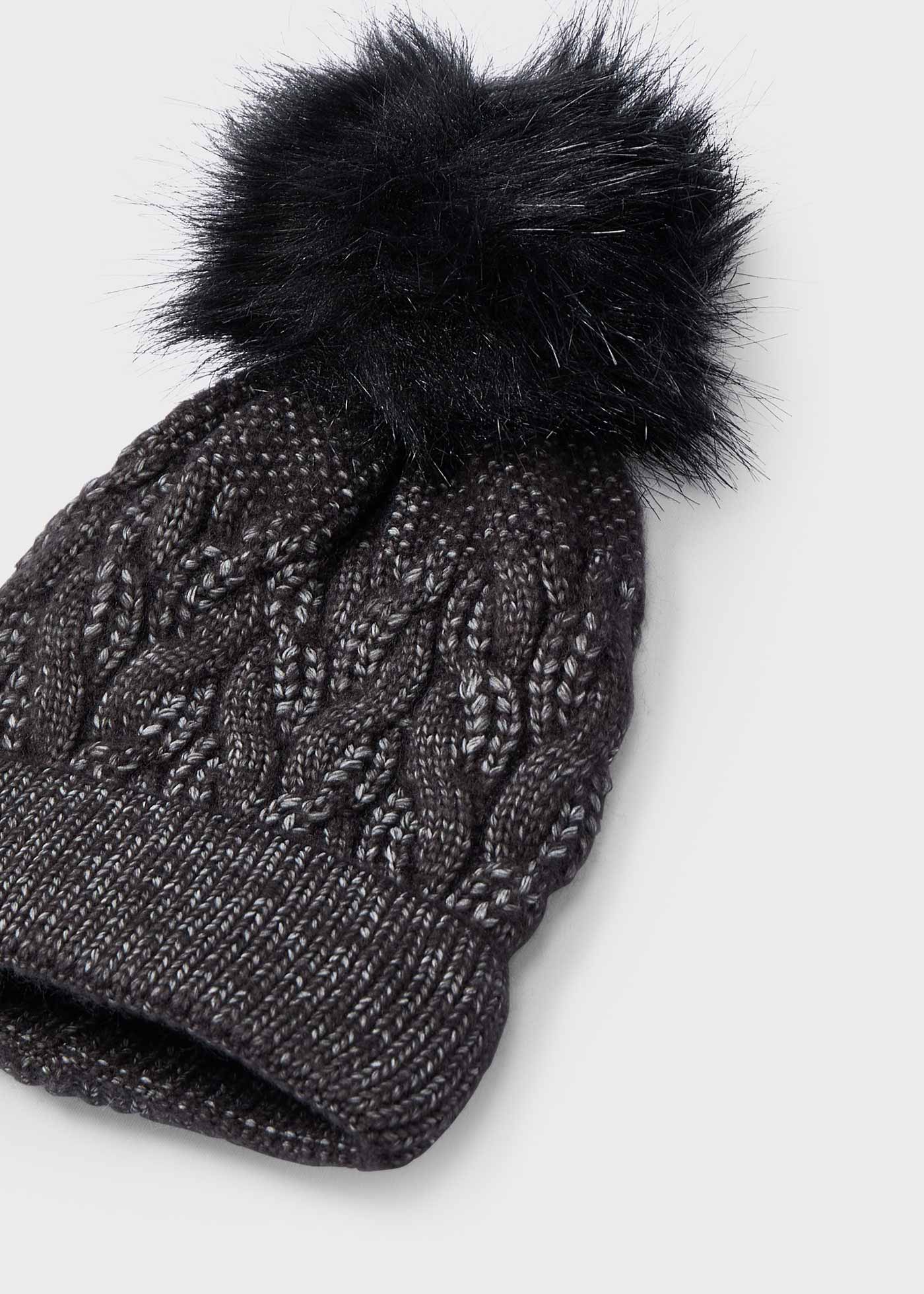 Gorro pompón niña