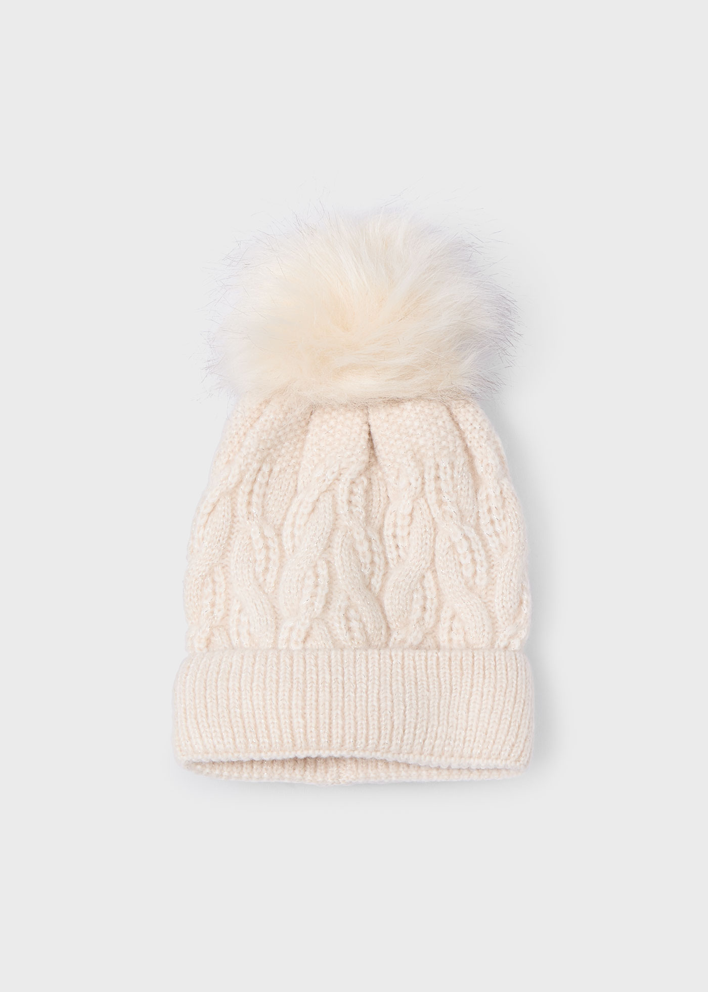 Gorro pompón niña