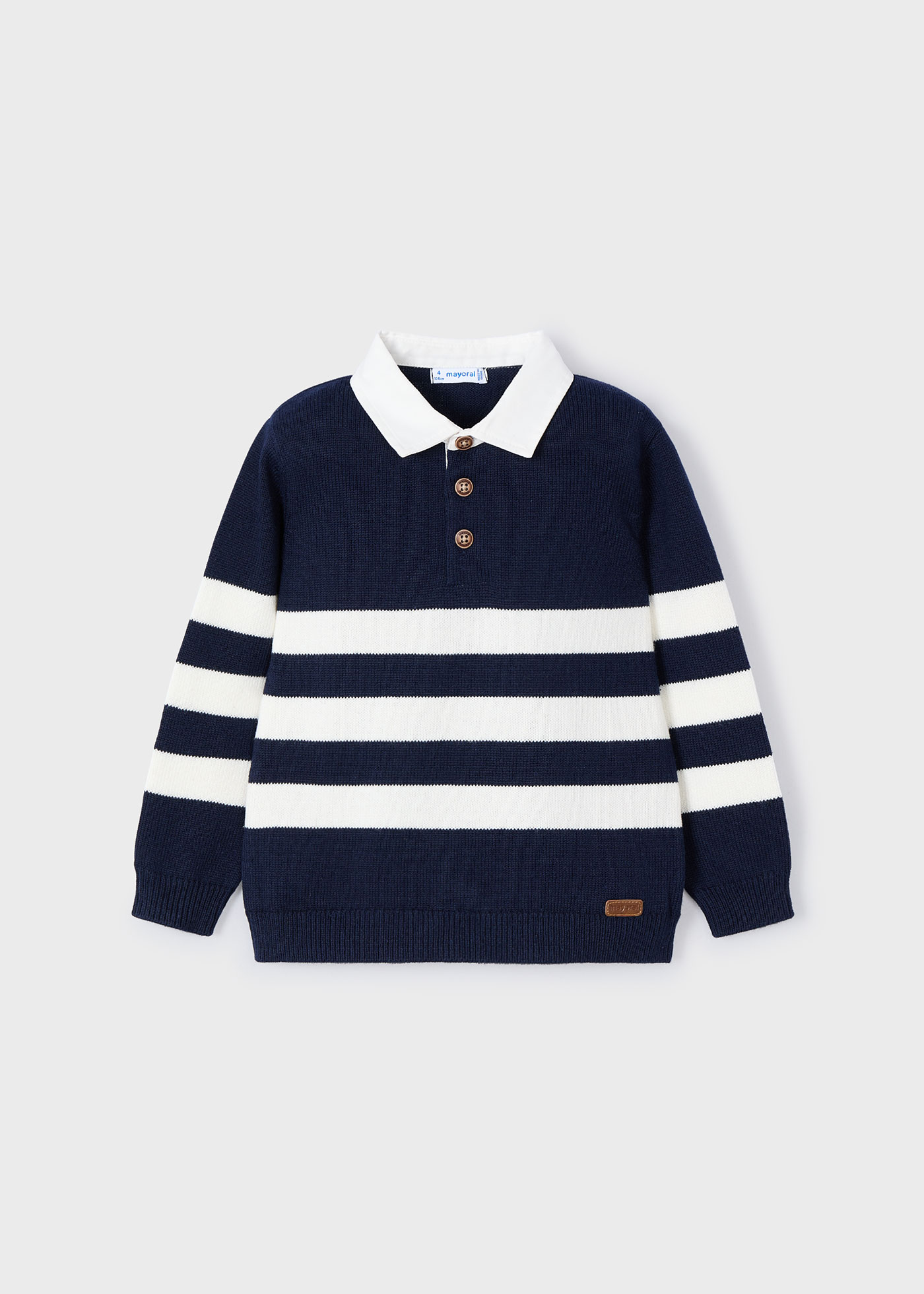 Boy Polo Collar Jumper