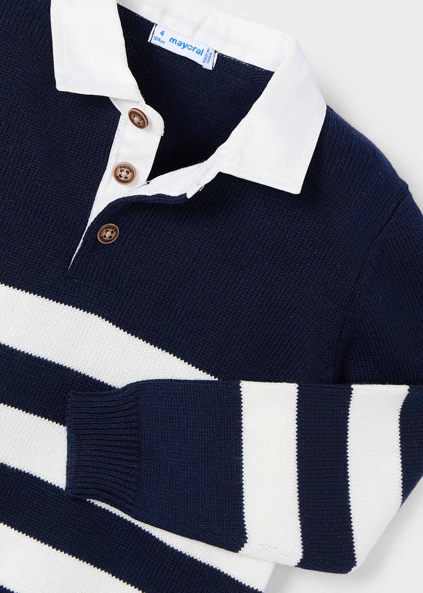 Boy Polo Collar Jumper