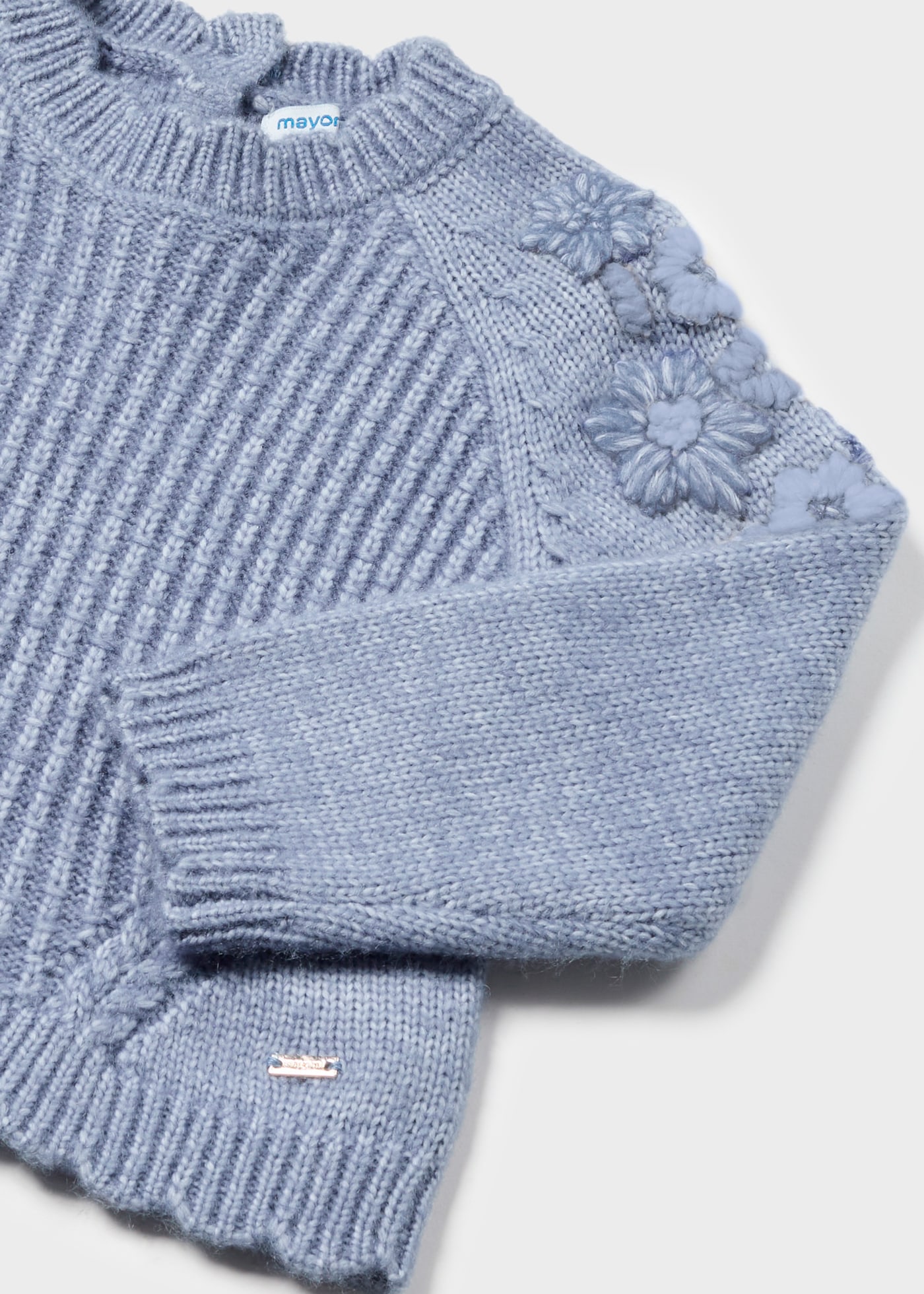 Jersey flores bordadas bebé