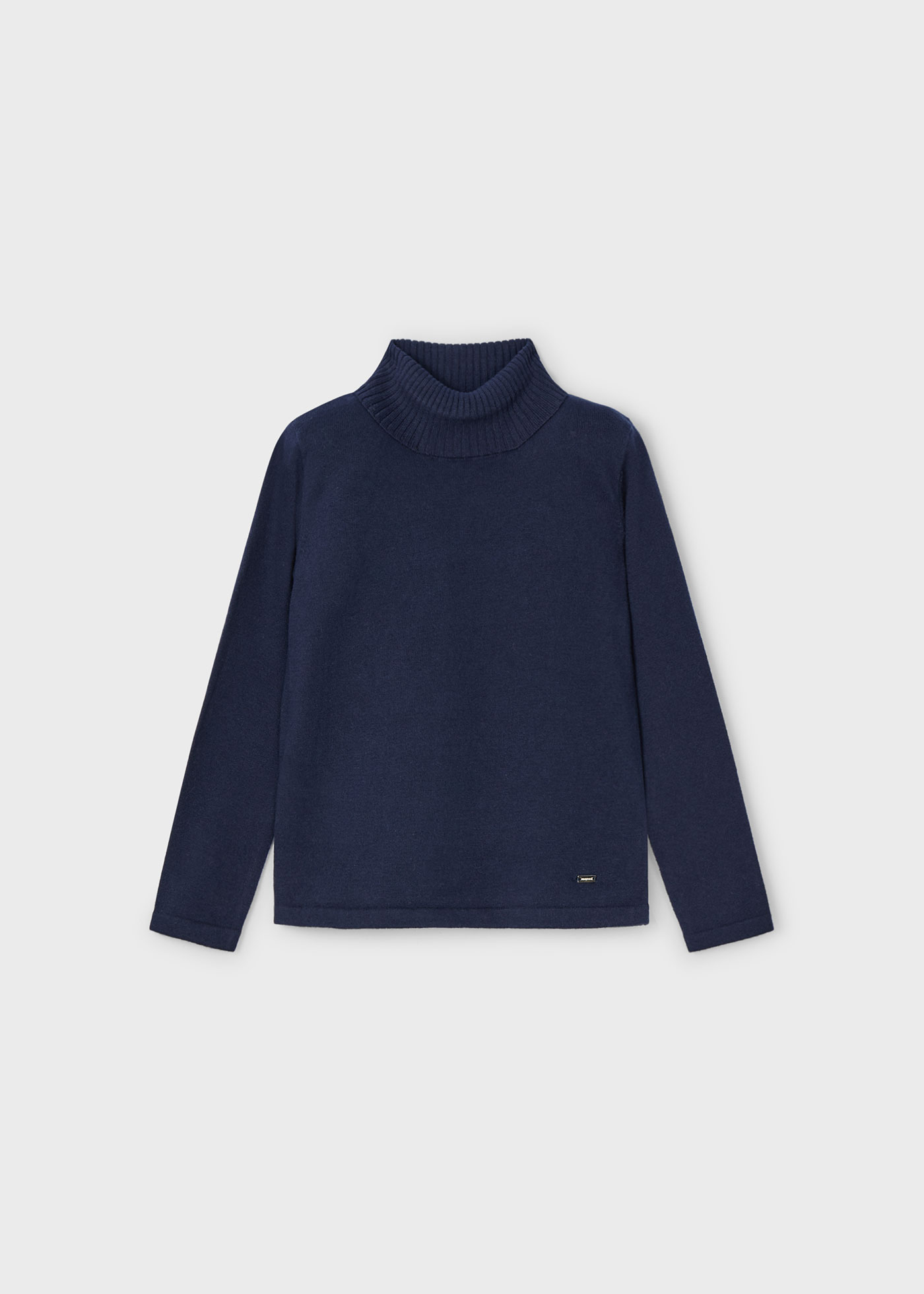 Basic turtleneck sweater for girls Navy blue | Mayoral