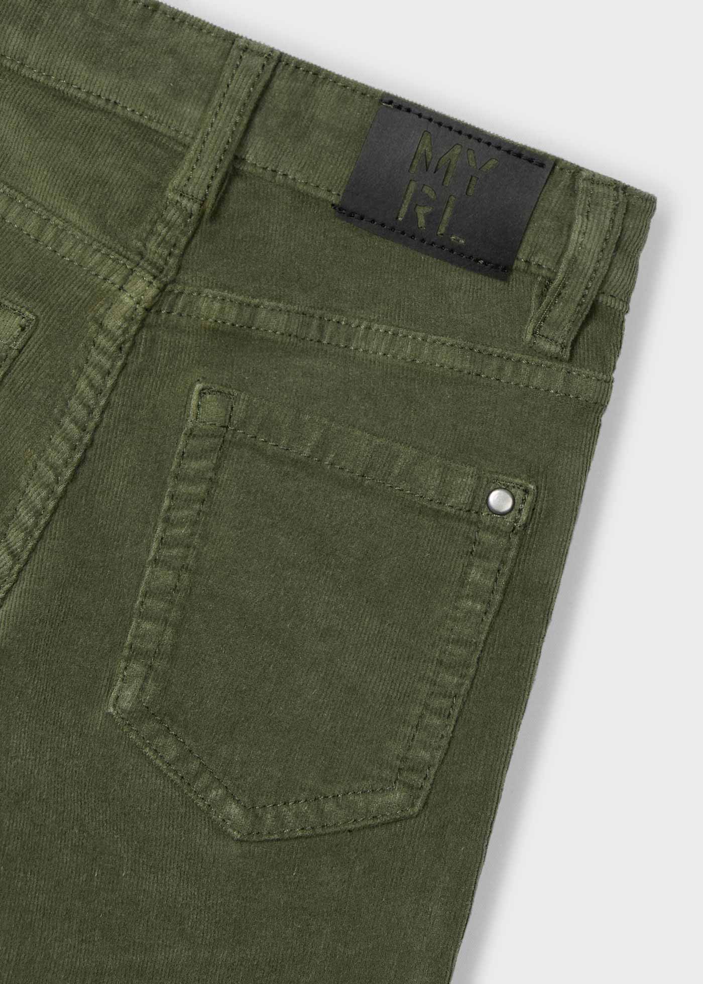 Corduroy slim fit pants boys