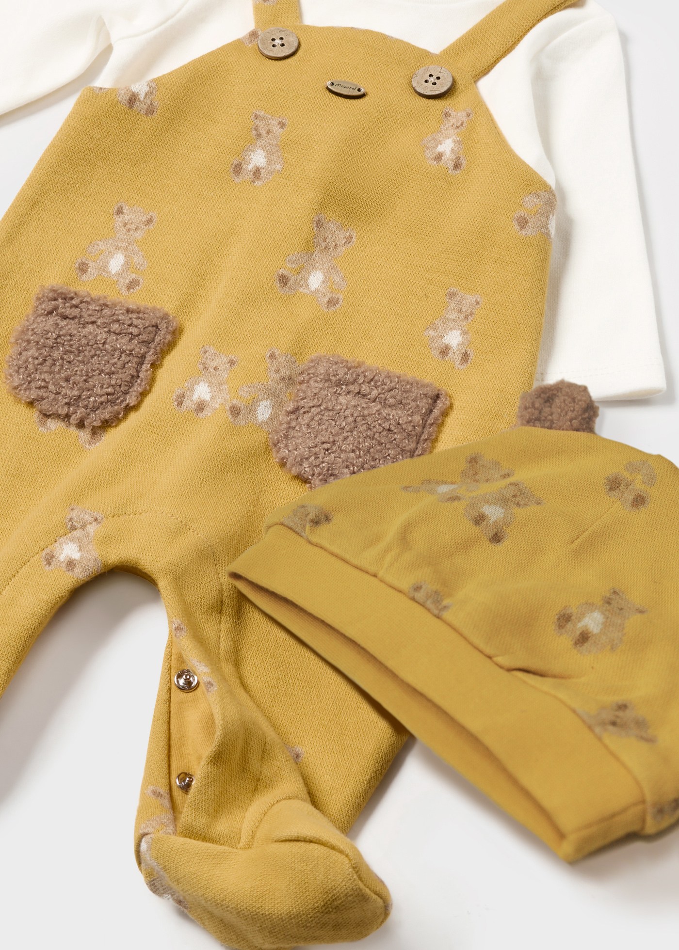 Macacão com gorro orelhas recém nascido