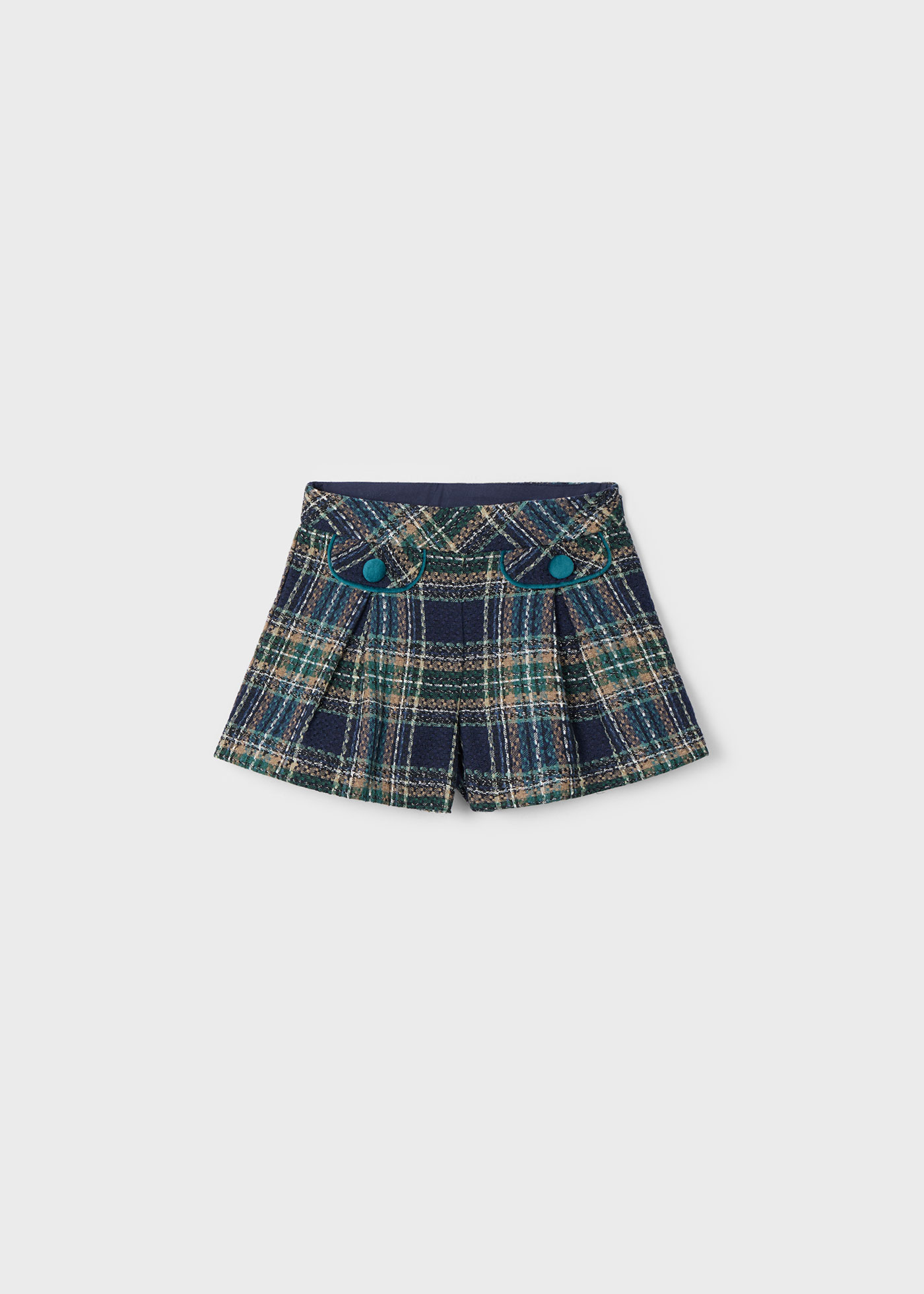 Short à carreaux fille