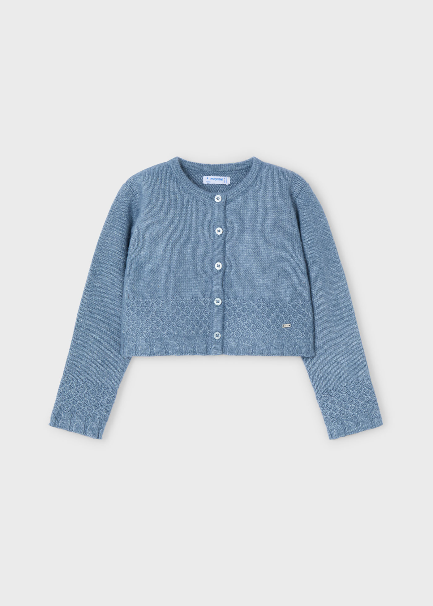 Girl Structured Tricot Cardigan