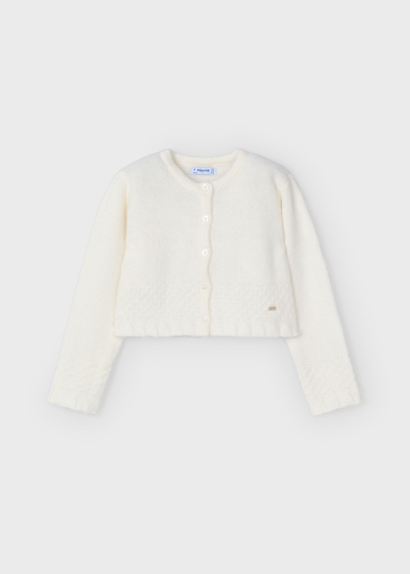 Cardigan tricot structure fille