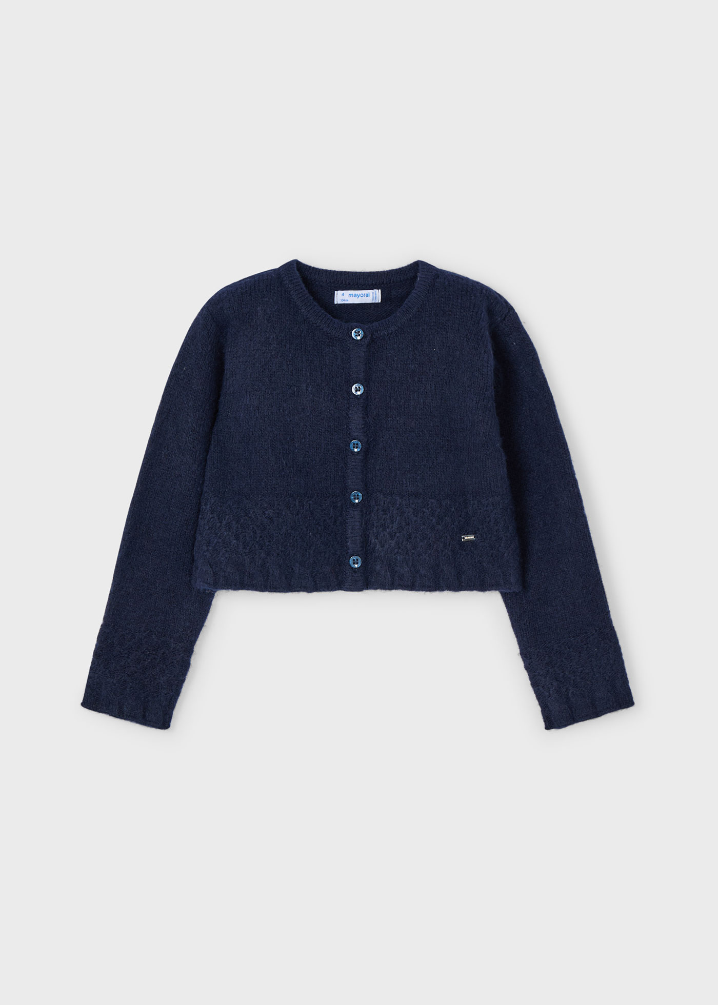 Cardigan tricot structure fille