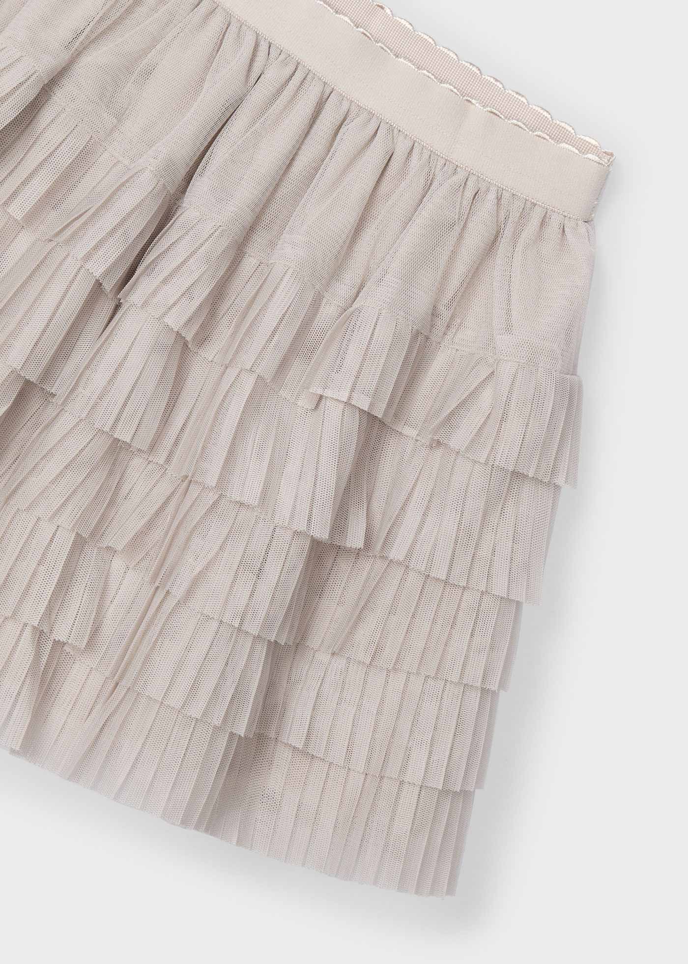 Girl Pleated Tulle Skirt