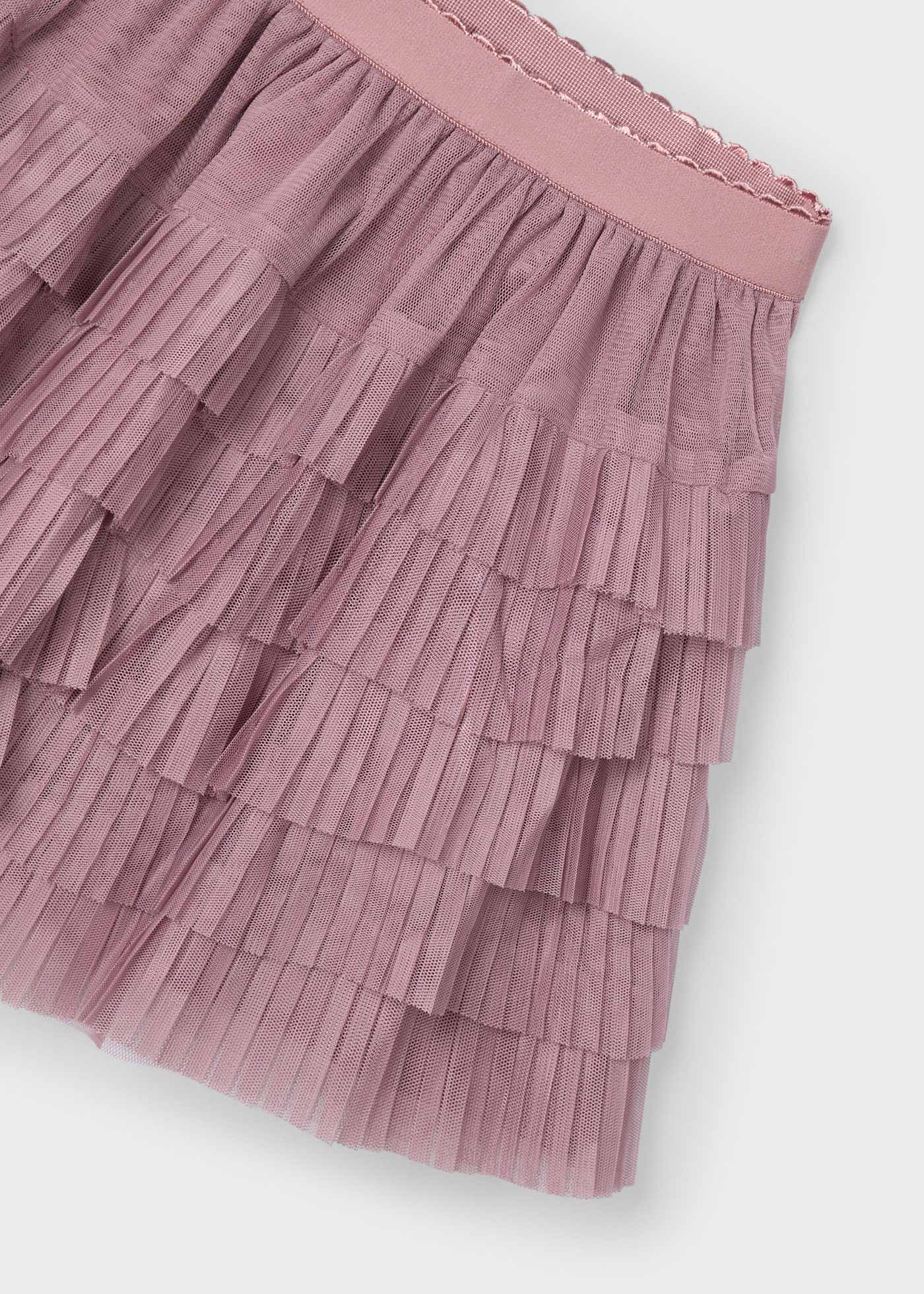 Girl Pleated Tulle Skirt