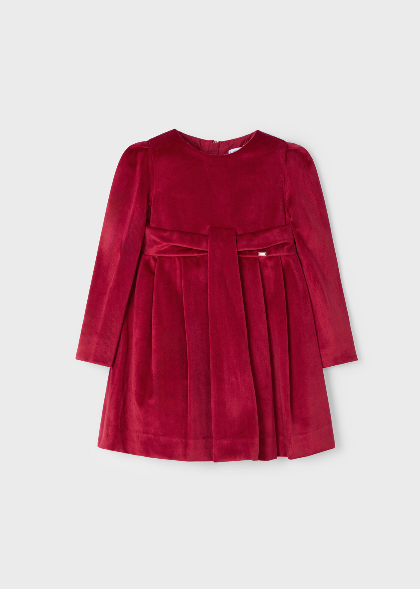 Girl Pleated Velvet Dress