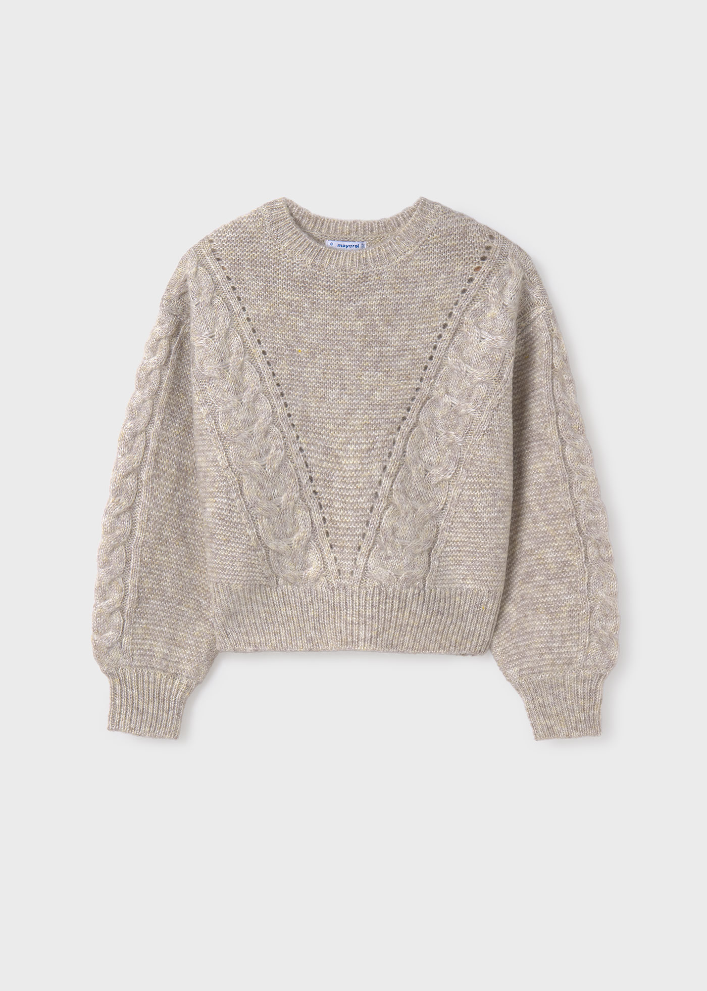 Maglione trecce ragazza