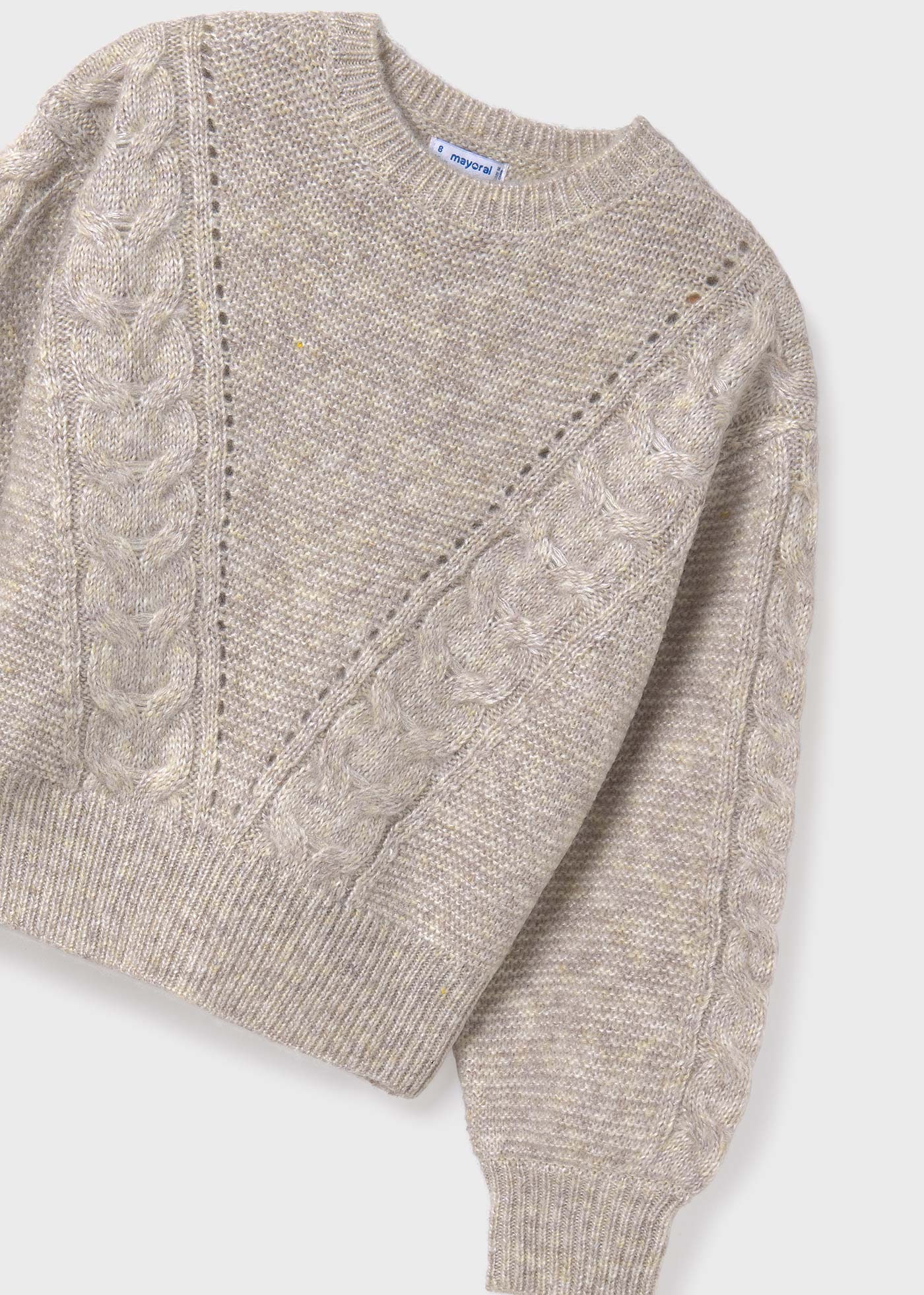 Maglione trecce ragazza
