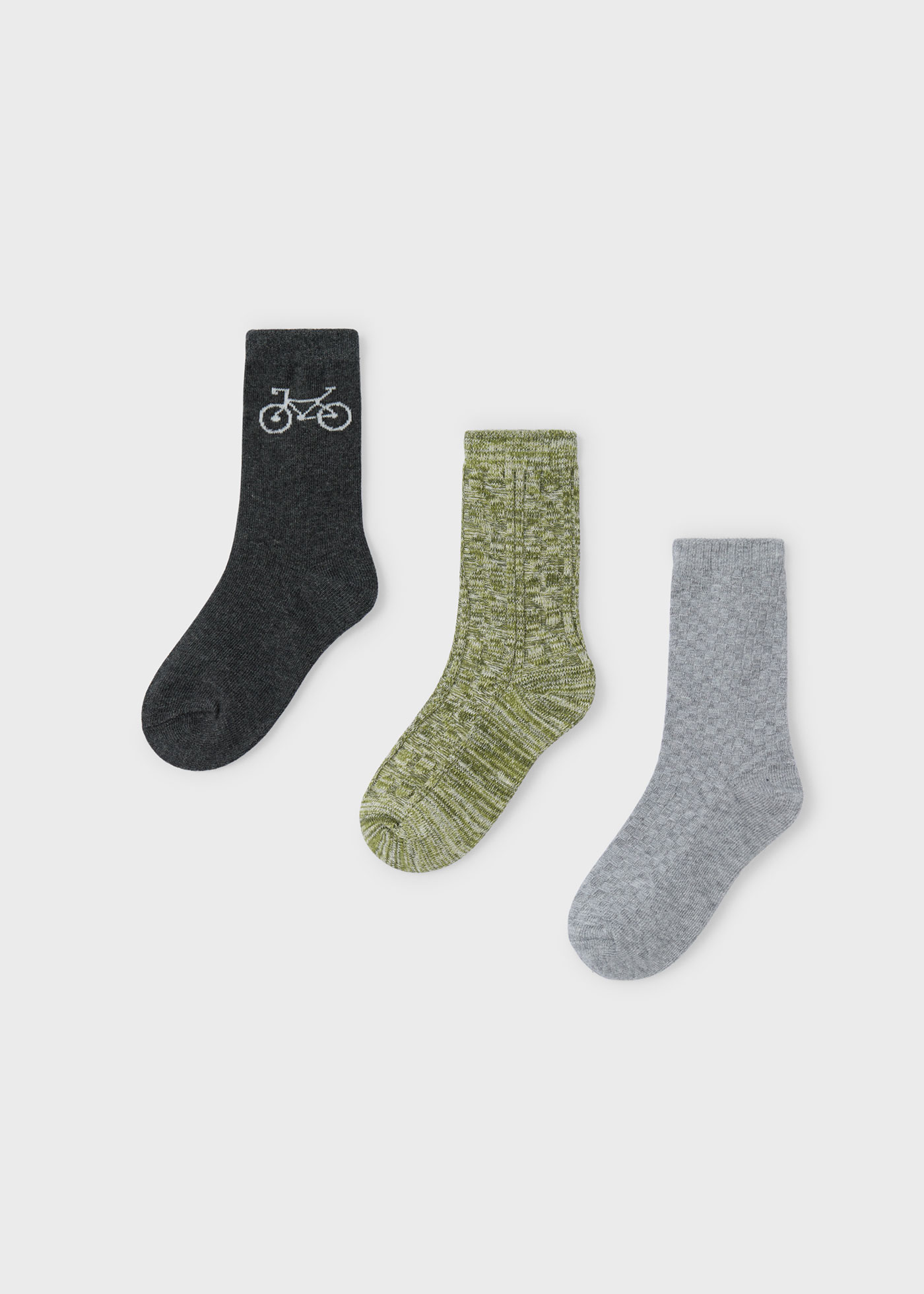 Boy Set of 3 Structured Socks