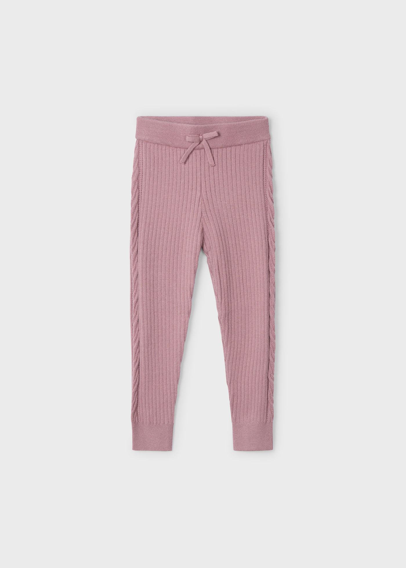 Trykotowe legginsy dziewczęce