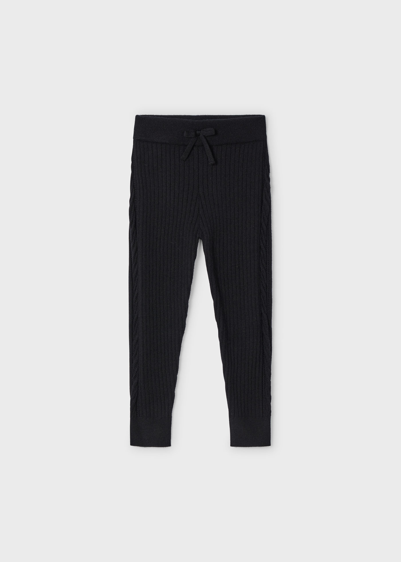 Trykotowe legginsy dziewczęce