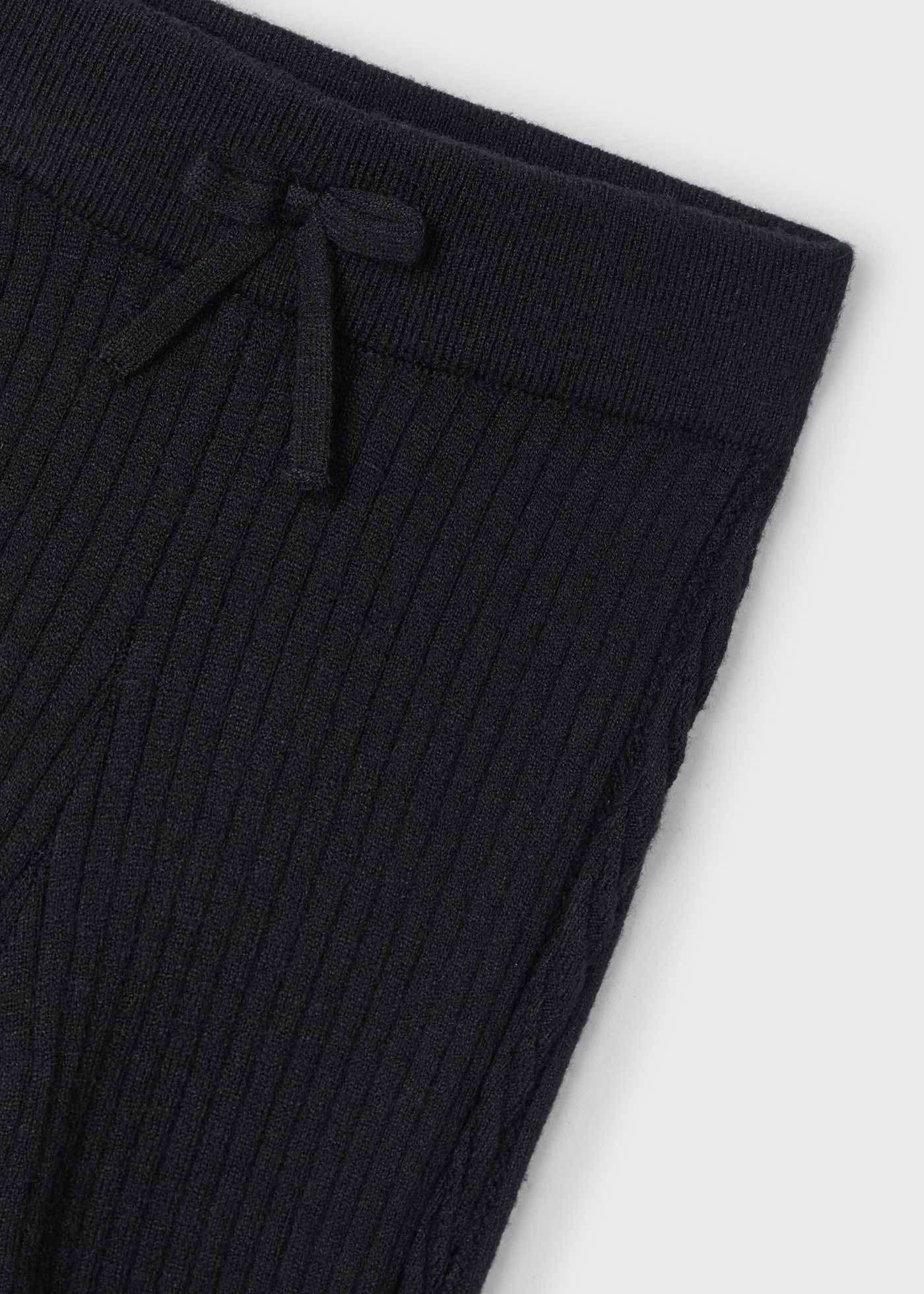 Trykotowe legginsy dziewczęce