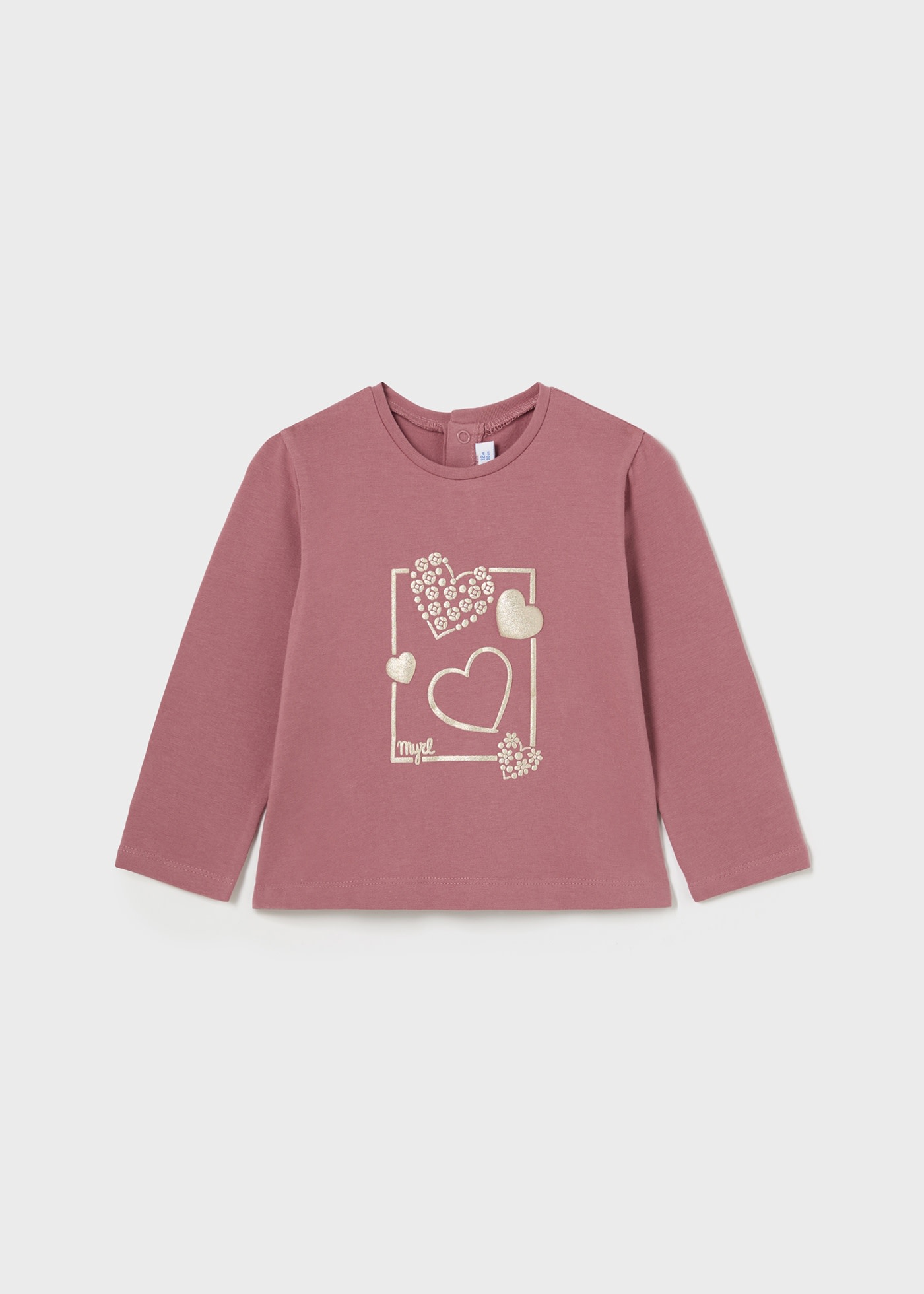 Camisola básica corações bebé