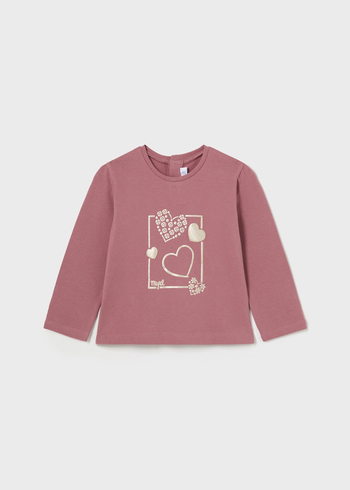 T-shirt basique cœurs bébé