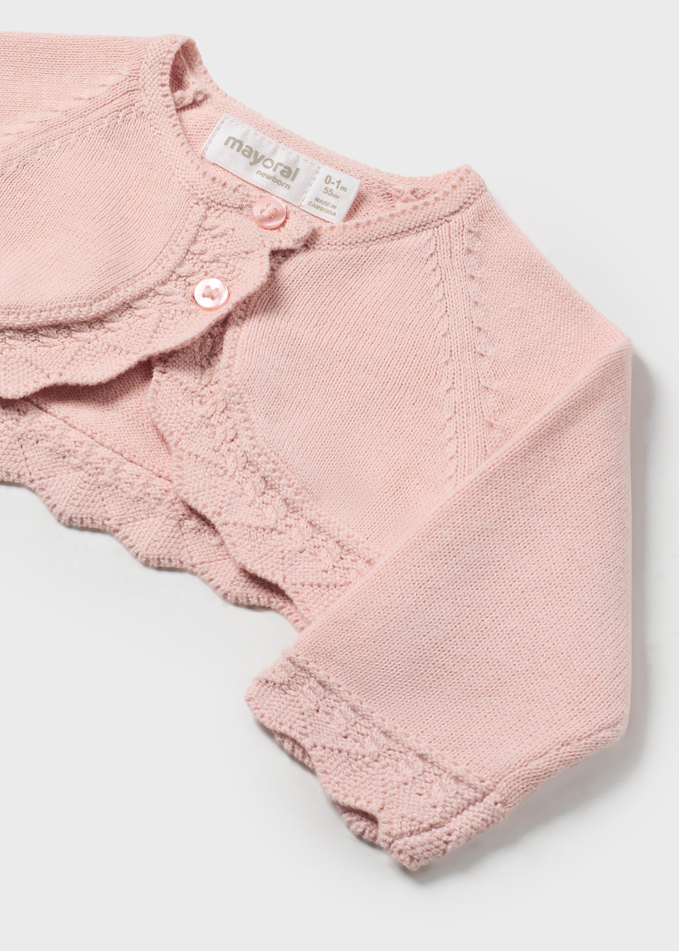 Cardigan in maglia neonata