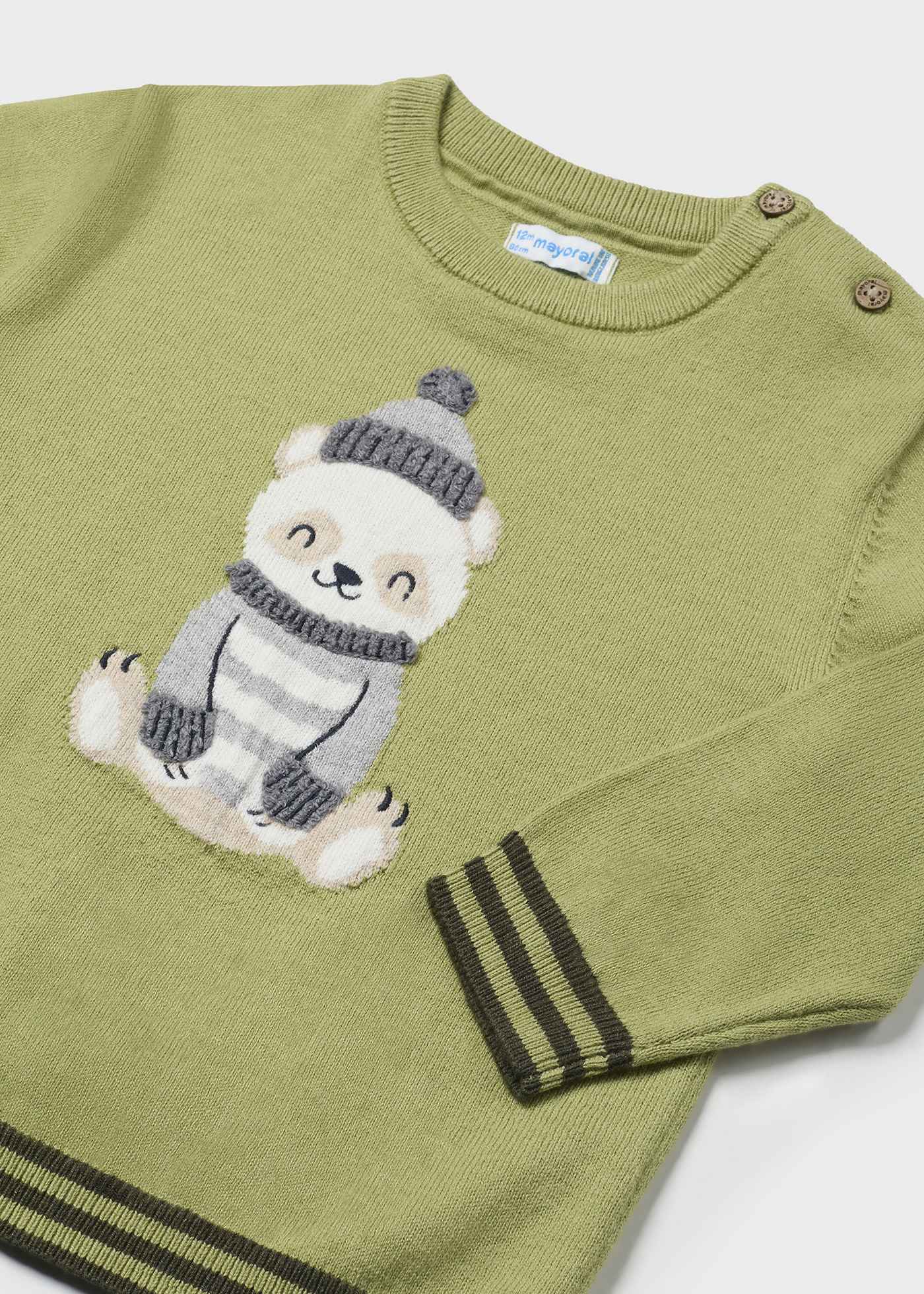 Baby Intarsia Embroidered Jumper