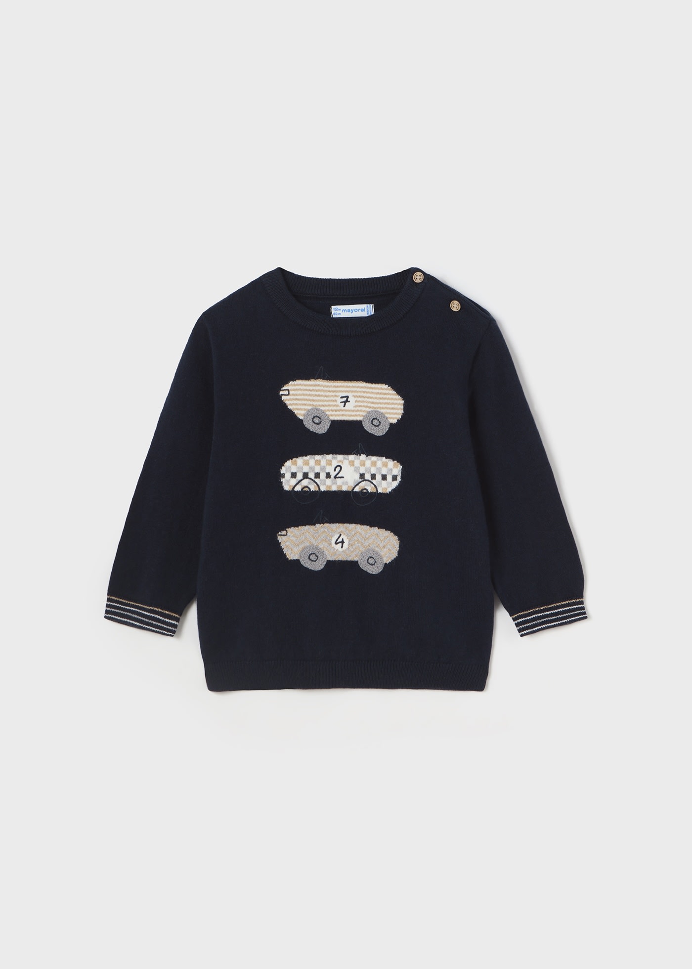 Baby Intarsia Embroidered Jumper