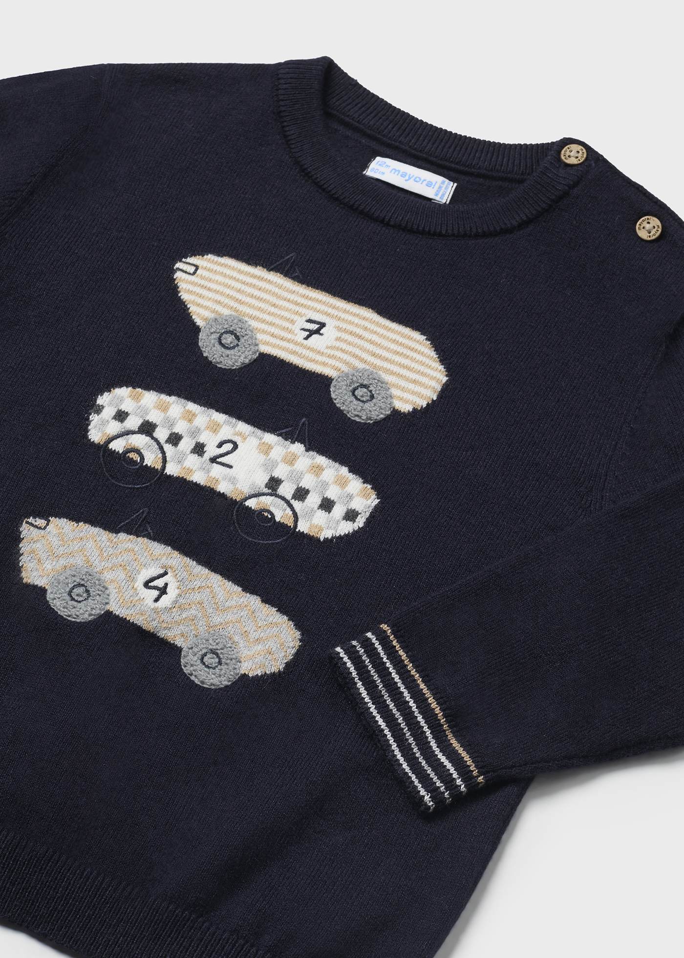 Baby Intarsia Embroidered Jumper