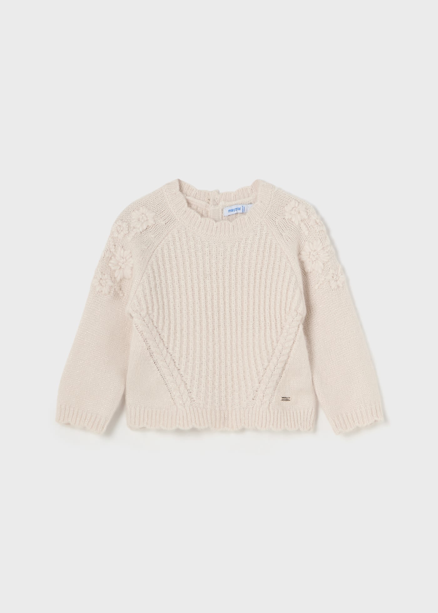 Maglione fiori ricami neonata