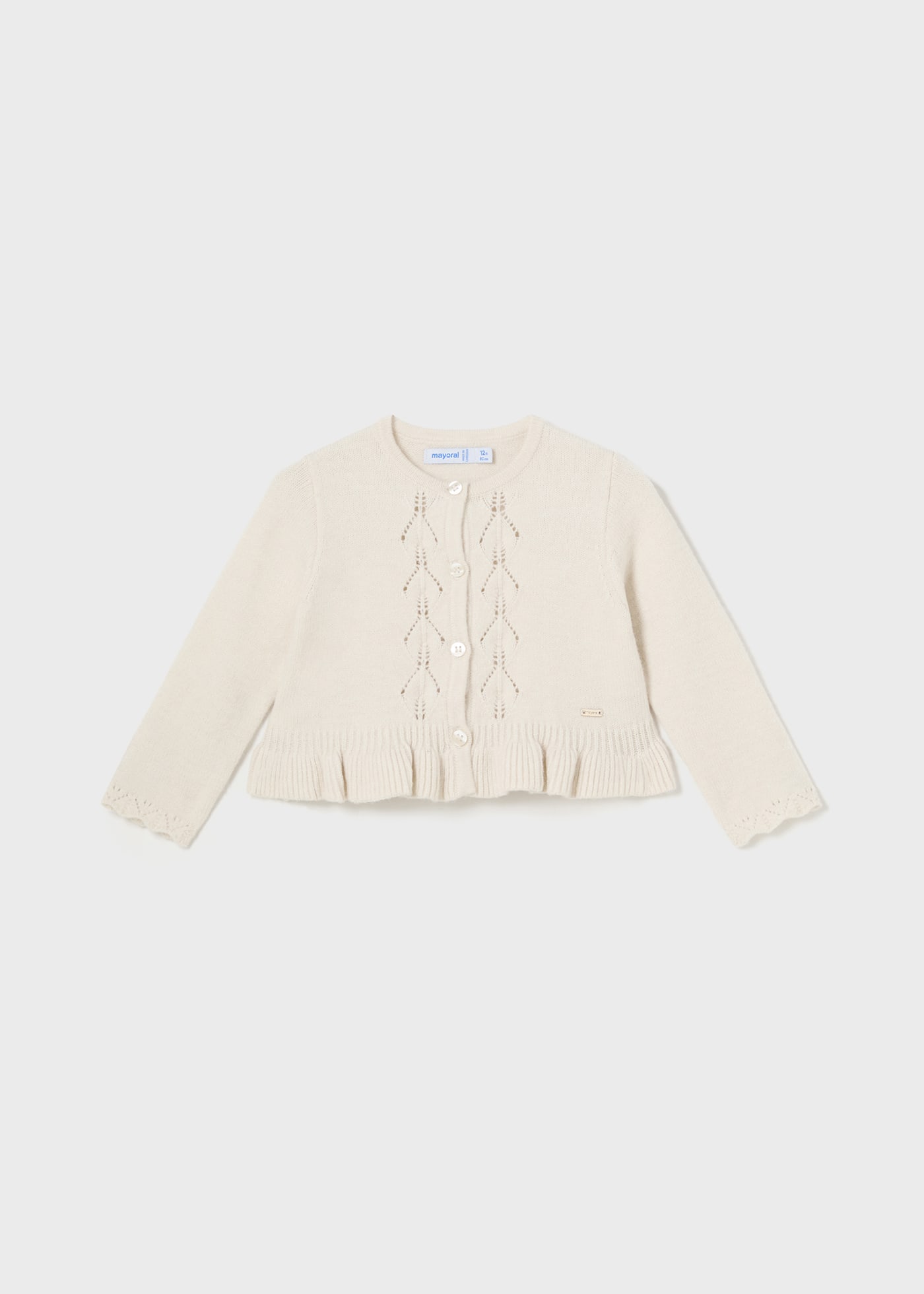 Baby Tricot Ruffle Cardigan